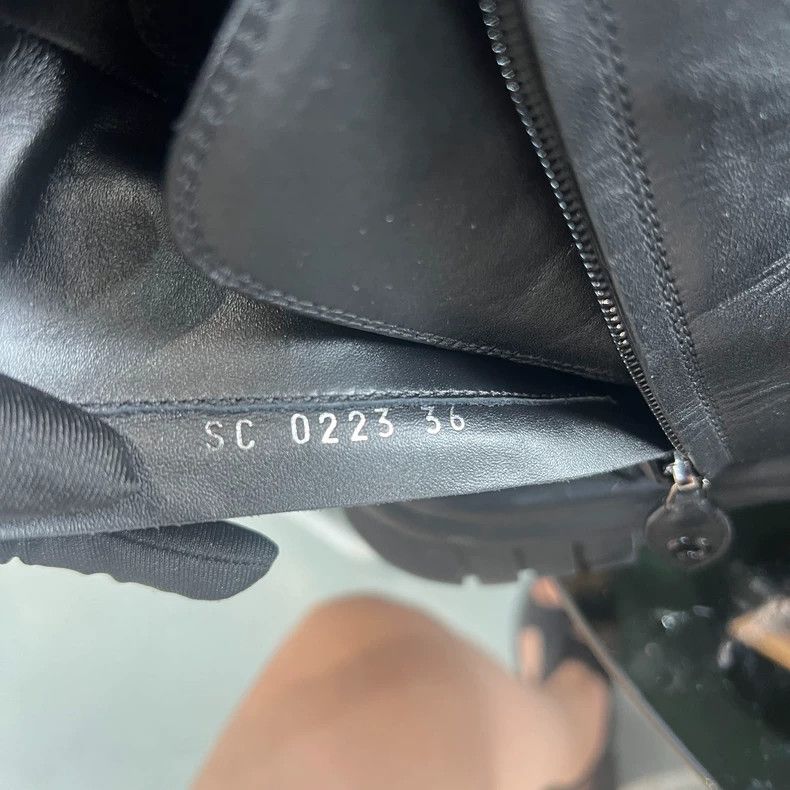 Louis Vuitton Louis Vuitton Black Shell Leather Boots Size US 5.5 / IT 35.5 - 7 Thumbnail