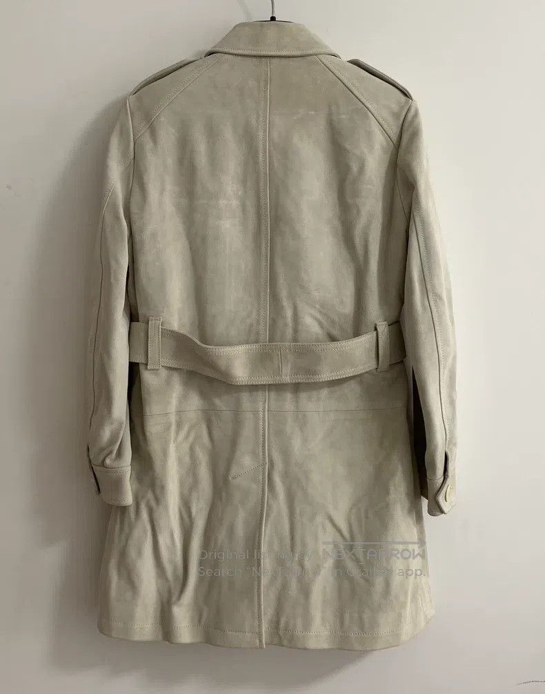 Saint Laurent Paris Saint Laurent Paris Ivory four-pocket suede distressed hun Size US S / EU 44-46 / 1 - 2 Thumbnail
