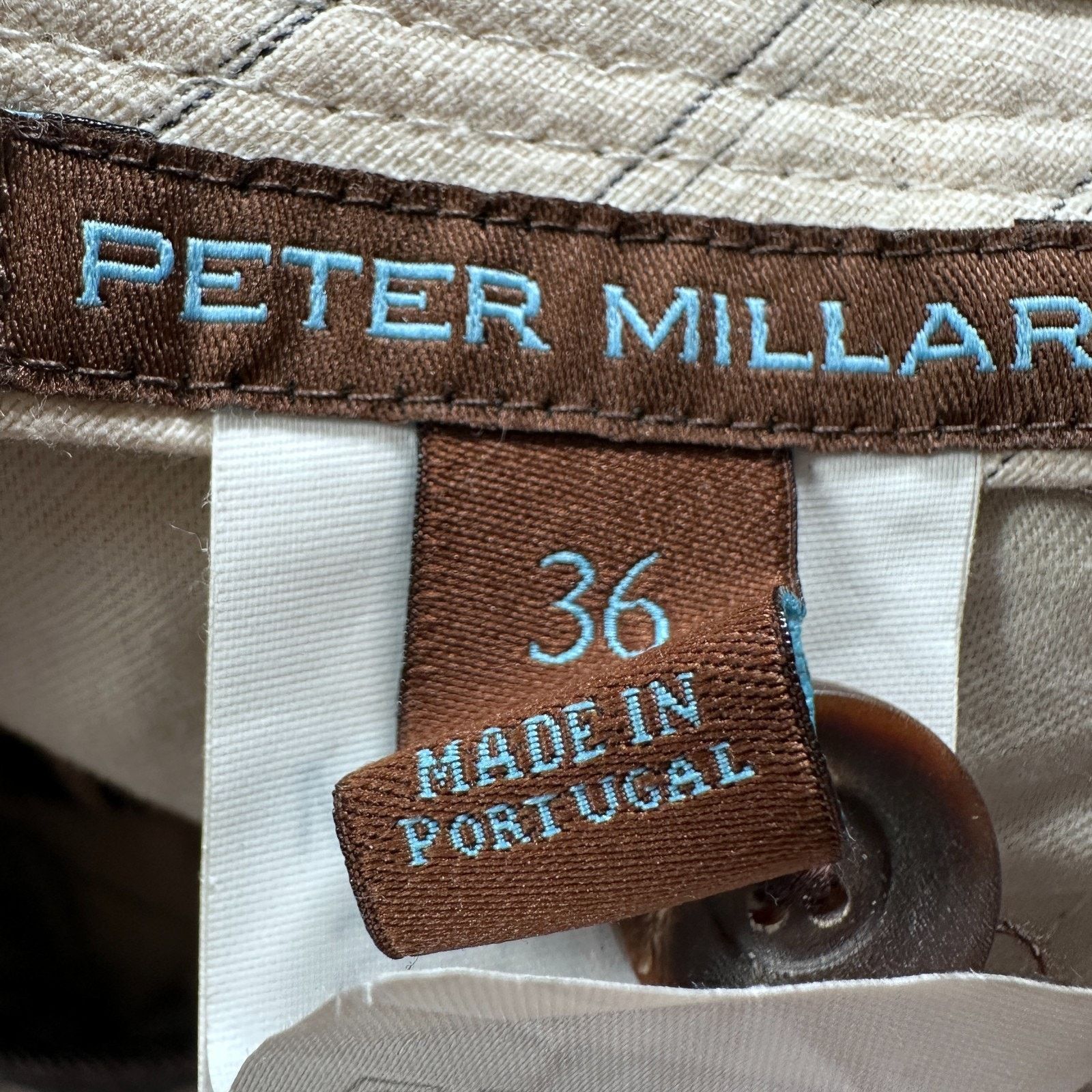 Peter Millar Peter Millar Flannel Brushed Cotton Chino Pants Men 36 Gray Size US 36 / EU 52 - 6 Thumbnail