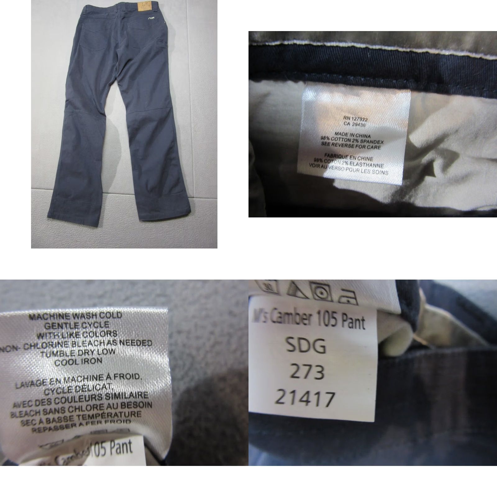 Mountain Khakis Mountain Khakis Mens Pants - 36x34 Blue Hiking Casual 5 Pocket Classic Fit | 35 Size US 36 / EU 52 - 9 Thumbnail