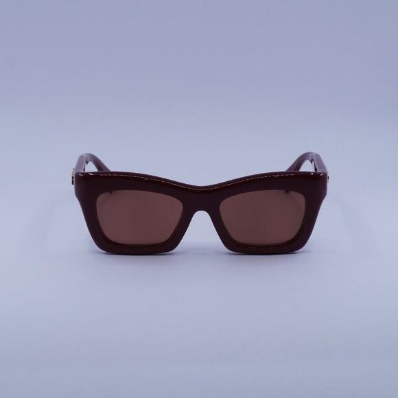 Gucci Gucci GG1773SA 002 Sunglasses Burgundy Cay Eye Frame Size ONE SIZE - 3 Thumbnail