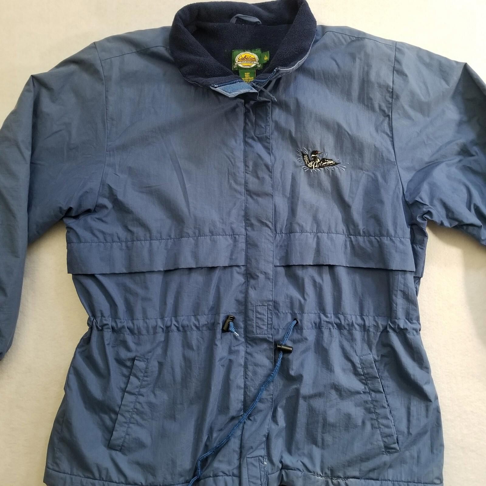 Cabelas Cabela's Women's Large Regular Blue Windbreaker Jacket Size L / US 10 / IT 46 - 11 Thumbnail