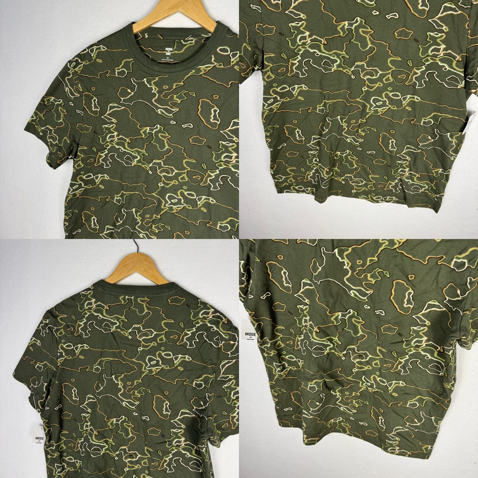 Vintage Mode of One Green Camo T-Shirt Medium Mens Wild Ivy Topographic 100196073MN Size US M / EU 48-50 / 2 - 8 Thumbnail