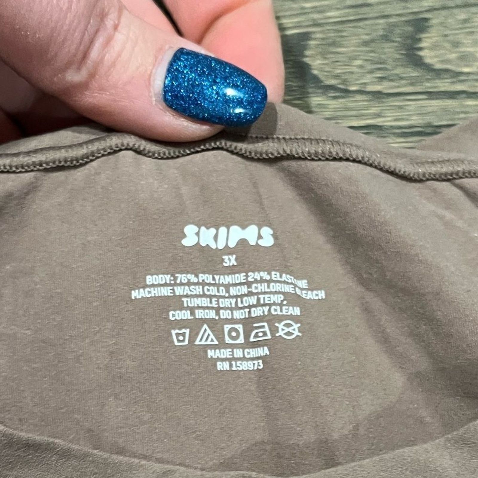 SKIMS NWT Skims Fits Everybody Super Cropped T-Shirt Umber 3X Size 3XL / US 20-22 - 2 Thumbnail