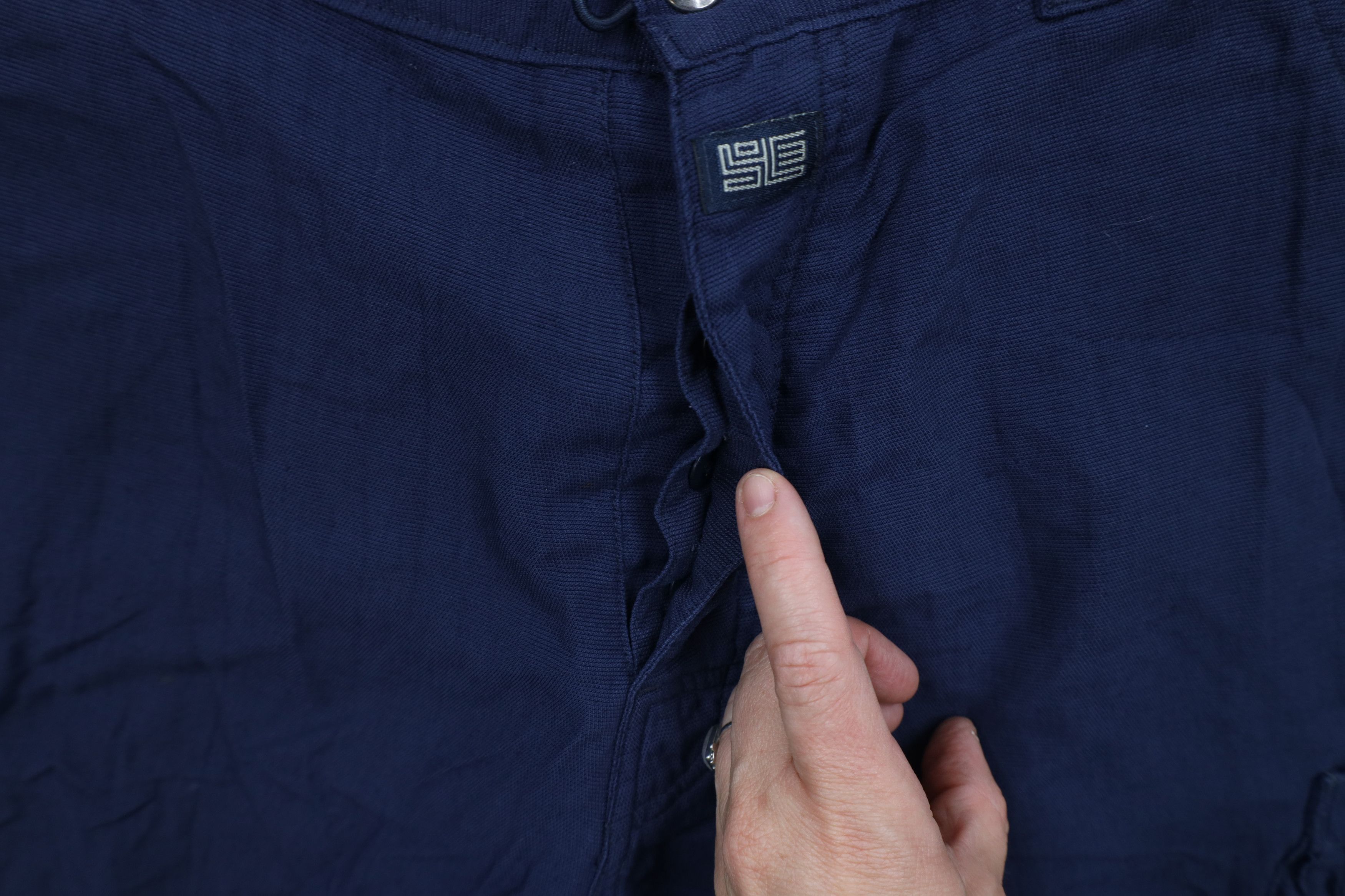 Nike Vintage Y2K Nike Button Fly Baggy Fit Cargo Shorts Navy Blue Size US 34 / EU 50 - 6 Thumbnail