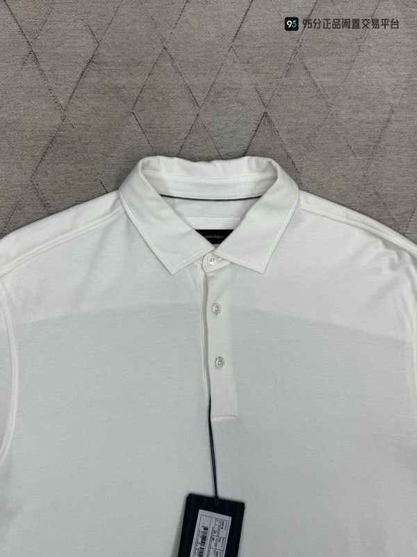 Ermenegildo Zegna Zegna Unisex Sea Island Cotton Silk Polo Shirt Size US XL / EU 56 / 4 - 1 Thumbnail