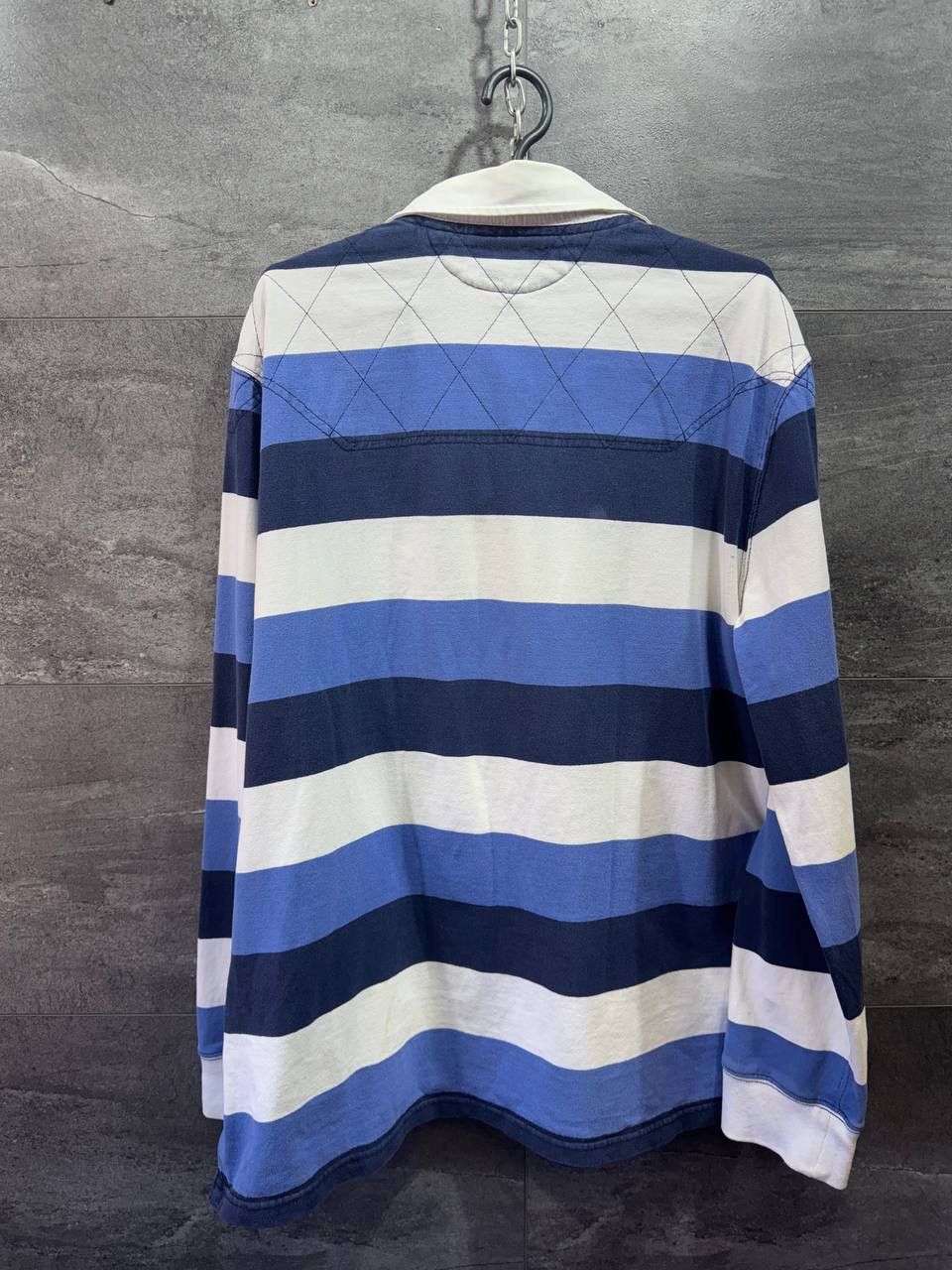 Vintage Polo Ralph Lauren Polo Striped Rugby Long Sleeve T-Shirt Size US XL / EU 56 / 4 - 14 Thumbnail