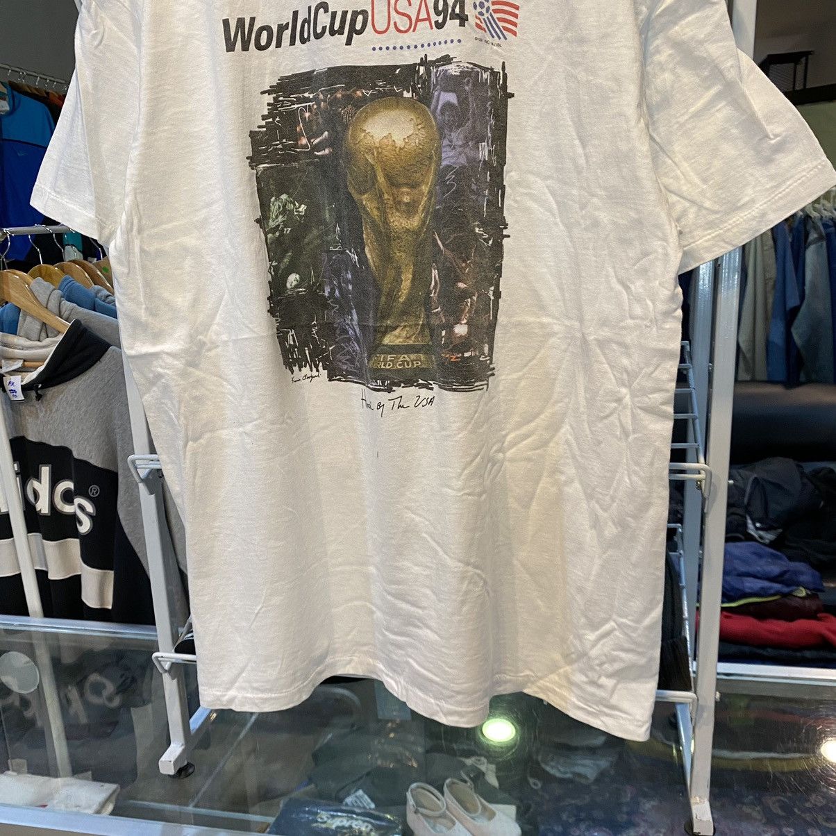 Vintage Vintage 1990's World Cup Usa 1994 Soccer Football Tshirt Size US XL / EU 56 / 4 - 4 Thumbnail