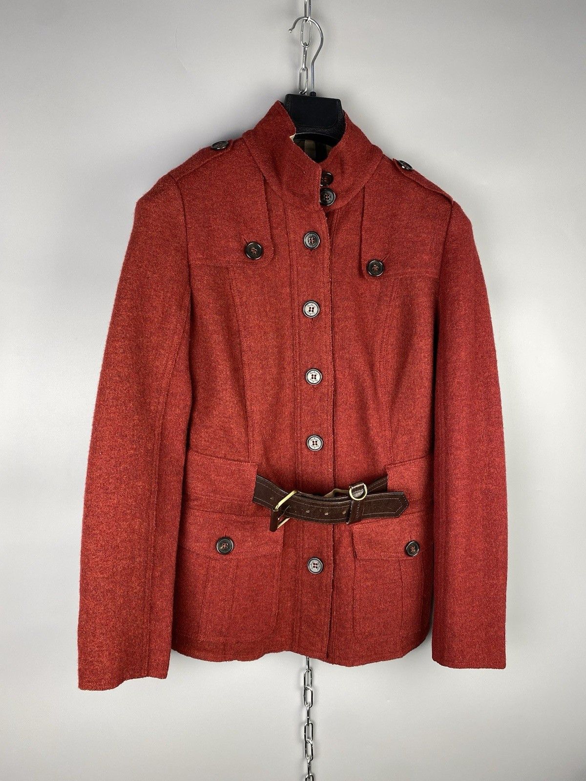 Burberry Burberry Women Luxury Wool Pea Coat Jacket Size S / US 4 / IT 40 - 2 Thumbnail