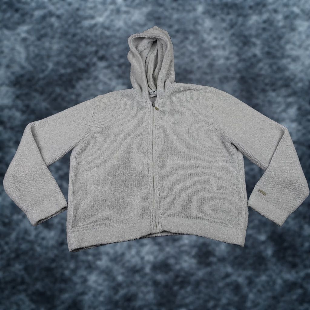 Vintage Columbia Sweater Womens XL Gray Hooded Full Zip Fleece Textured Cozy Knit Sherpa Size XL / US 12-14 / IT 48-50 - 1 Thumbnail