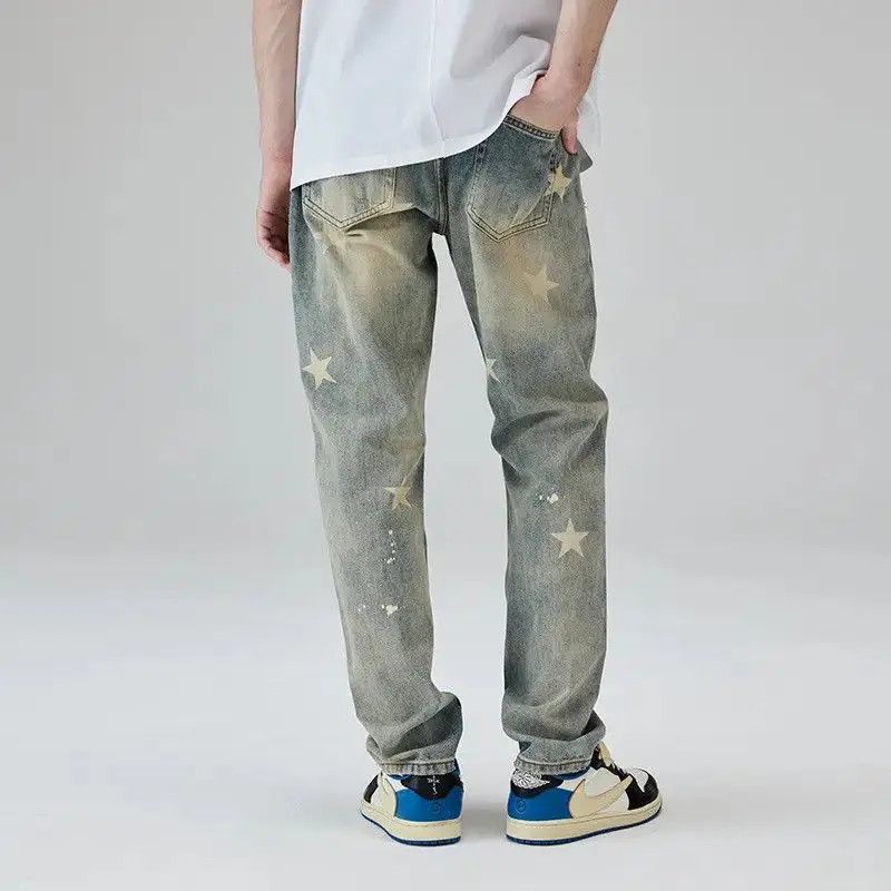 Japanese Brand Casual loose straight leg high street jeans Size US 32 / EU 48 - 3 Thumbnail