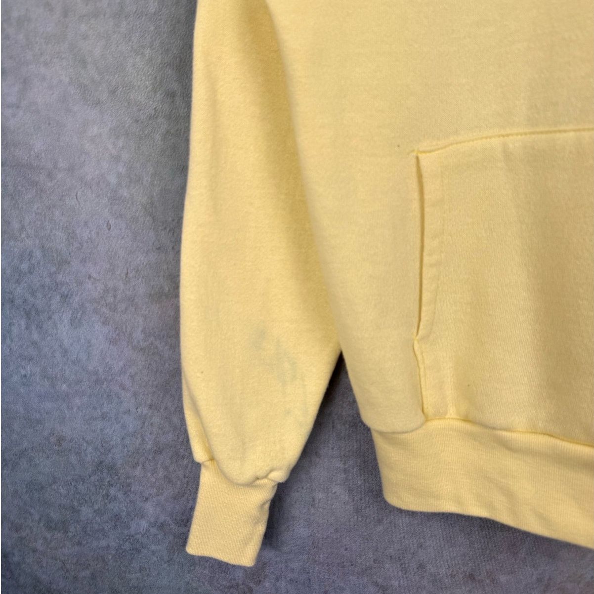 Vintage VTG 80s Blank Hoodie Sweatshirt Womens Sz L Yellow Size L / US 10 / IT 46 - 5 Thumbnail