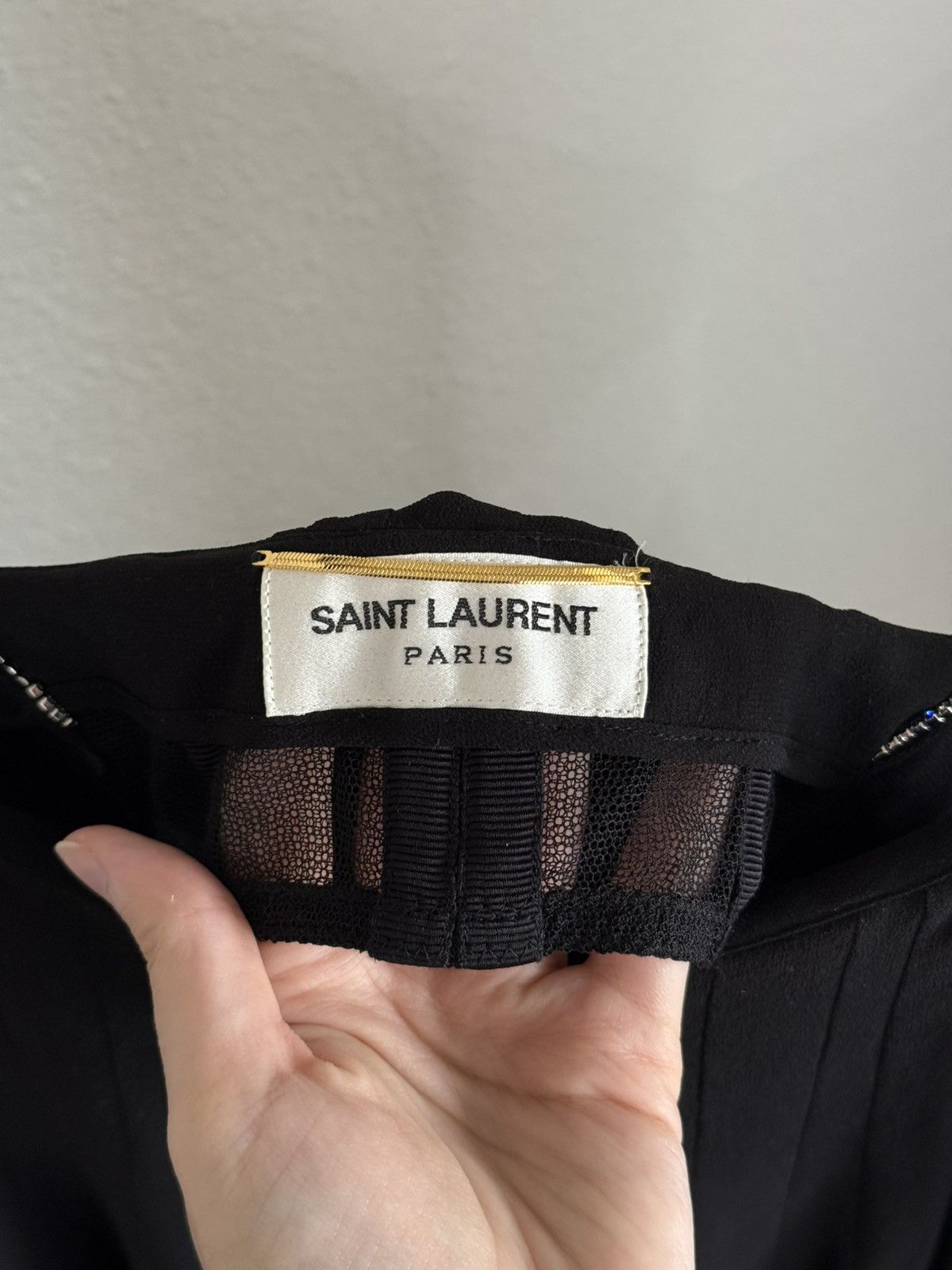 Saint Laurent Paris Saint Laurent Silk Mini Dress Size S / US 4 / IT 40 - 6 Thumbnail