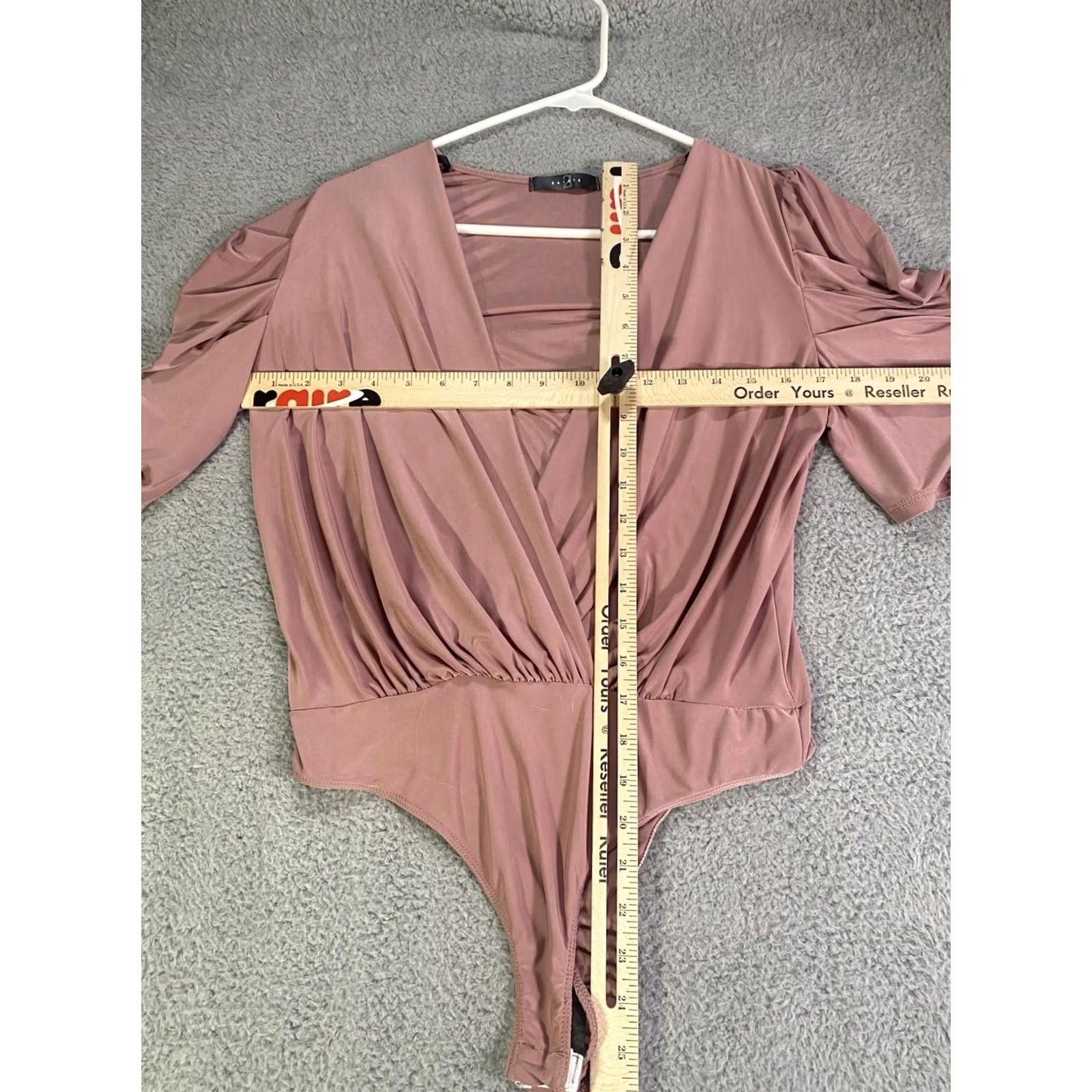 Vintage Saints 21 Blouse Shirt Women Large Pink Blush Button Snap One Piece Size L / US 10 / IT 46 - 4 Thumbnail