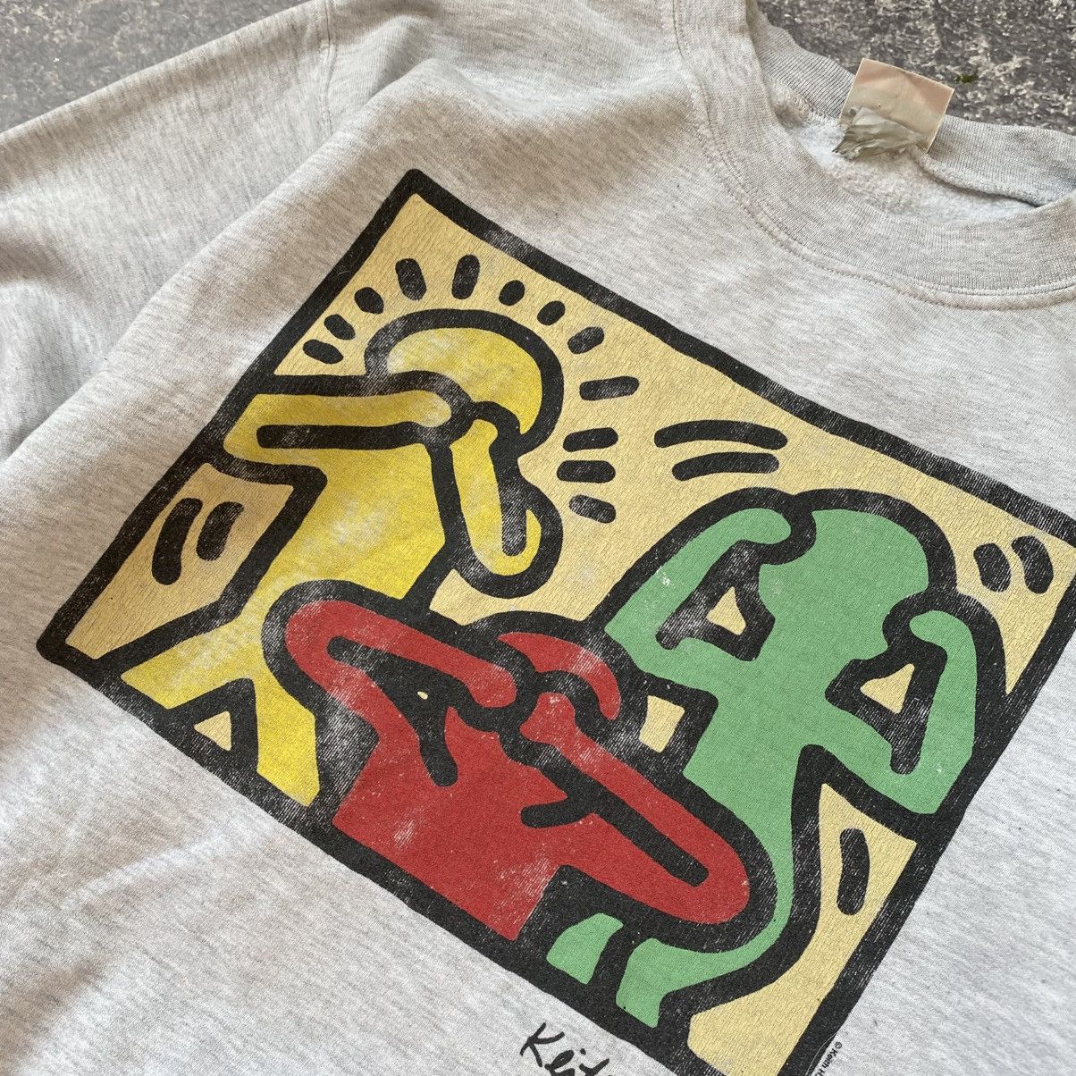 Keith Haring Vintage Keith Haring 90’s Big Graphic logo designer sweatshi Size US M / EU 48-50 / 2 - 4 Thumbnail