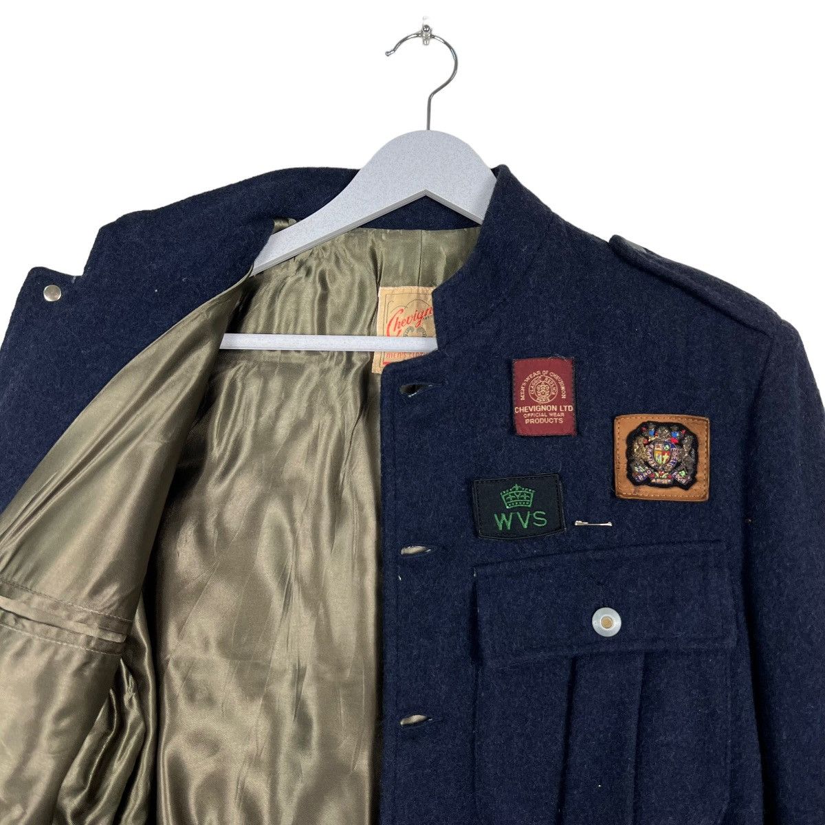 Chevignon 🔥 RARE 80s CHEVIGNON WOOL CROPPED BOMBER JACKET Size US M / EU 48-50 / 2 - 10 Thumbnail
