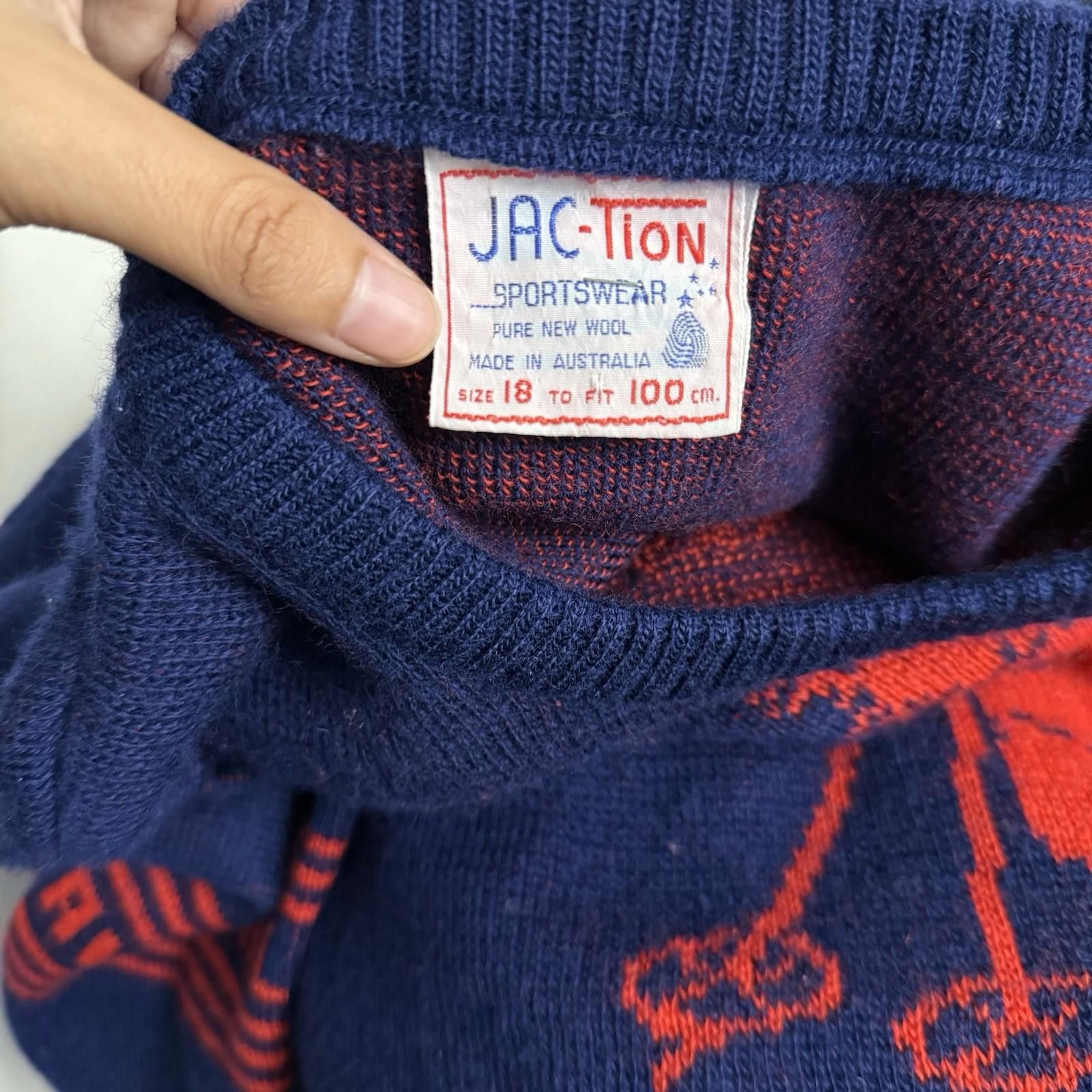Designer 80s Vintage wool Ski Australia Koala Knit Small Size S / US 4 / IT 40 - 5 Thumbnail