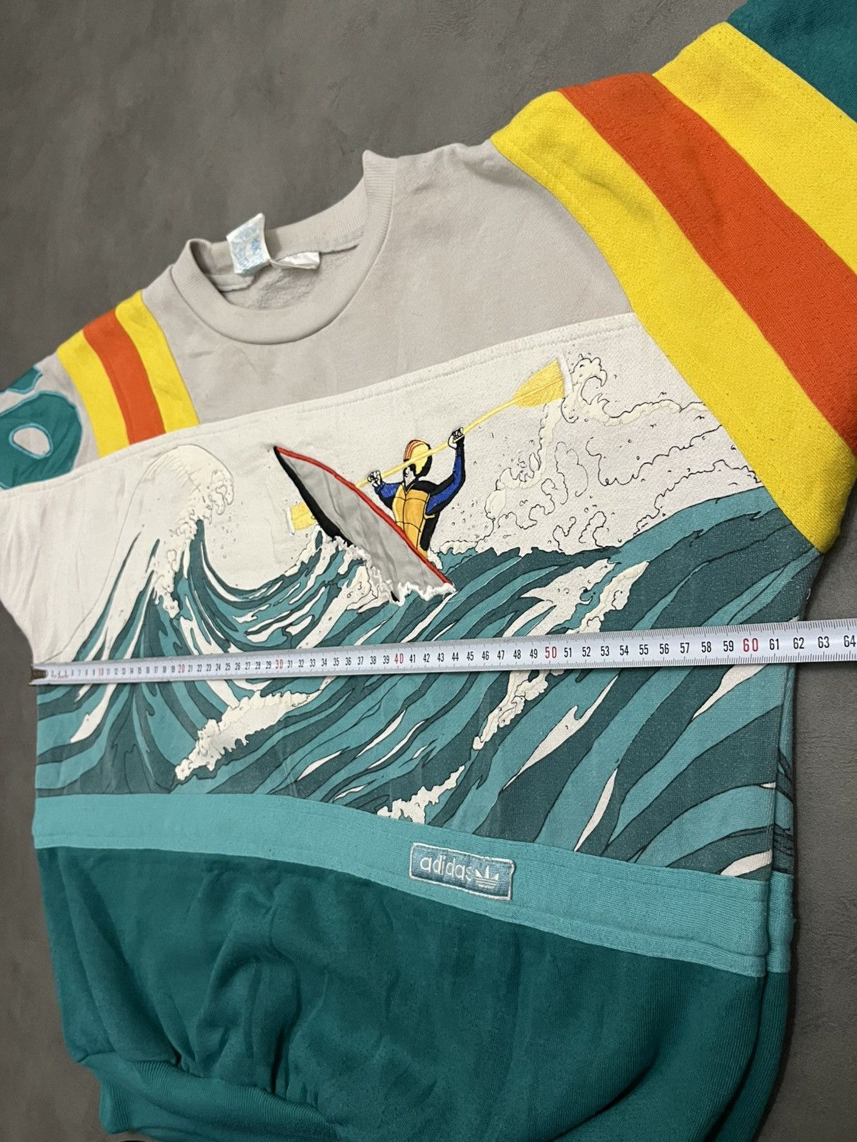 Adidas Rare vintage 80s Adidas Devil's Toenail Kayaking sweatshirt Size US M / EU 48-50 / 2 - 13 Thumbnail