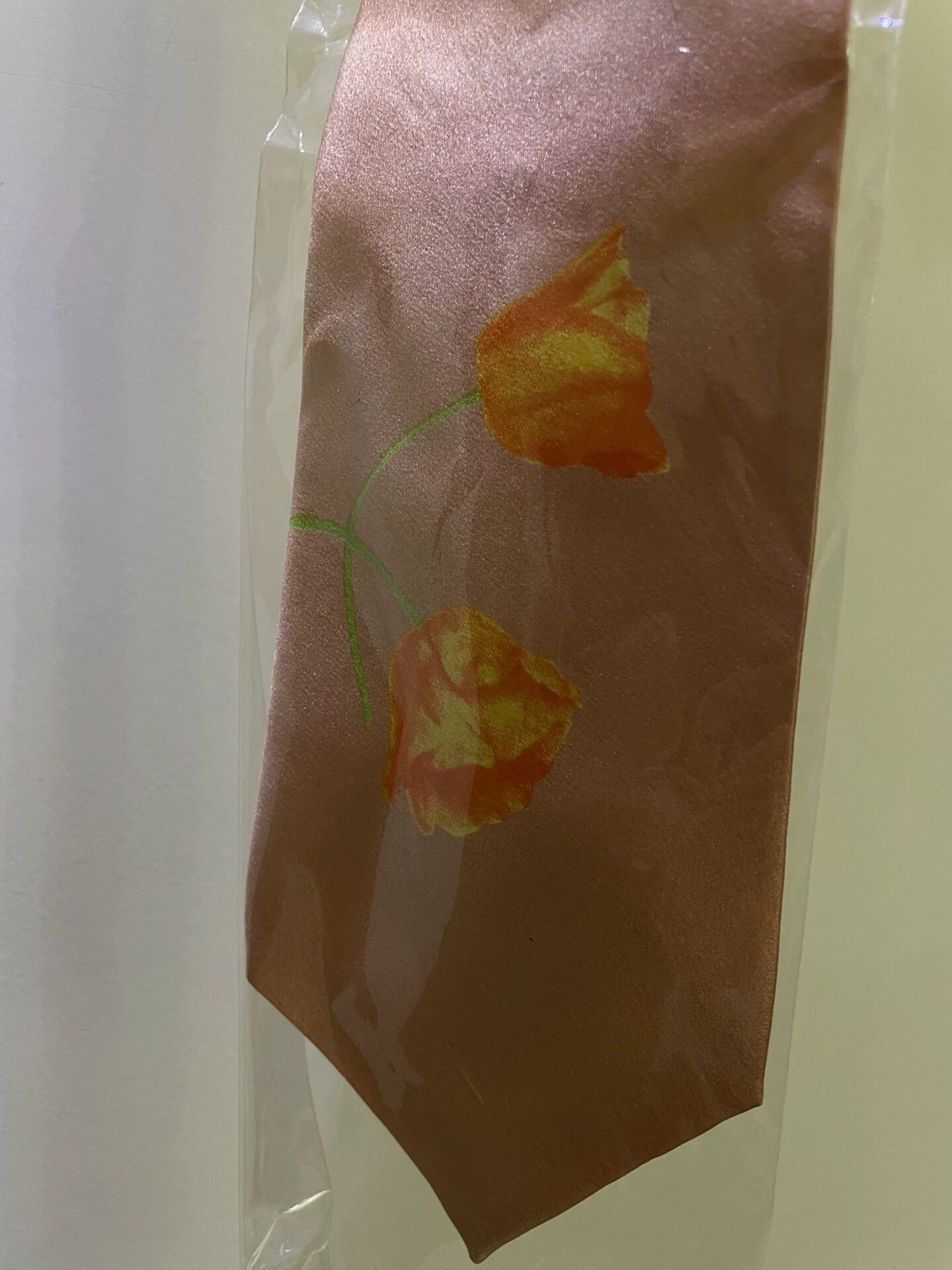 Yohji Yamamoto Yohji Yamamoto Floral Silk Tie Size ONE SIZE - 2 Thumbnail