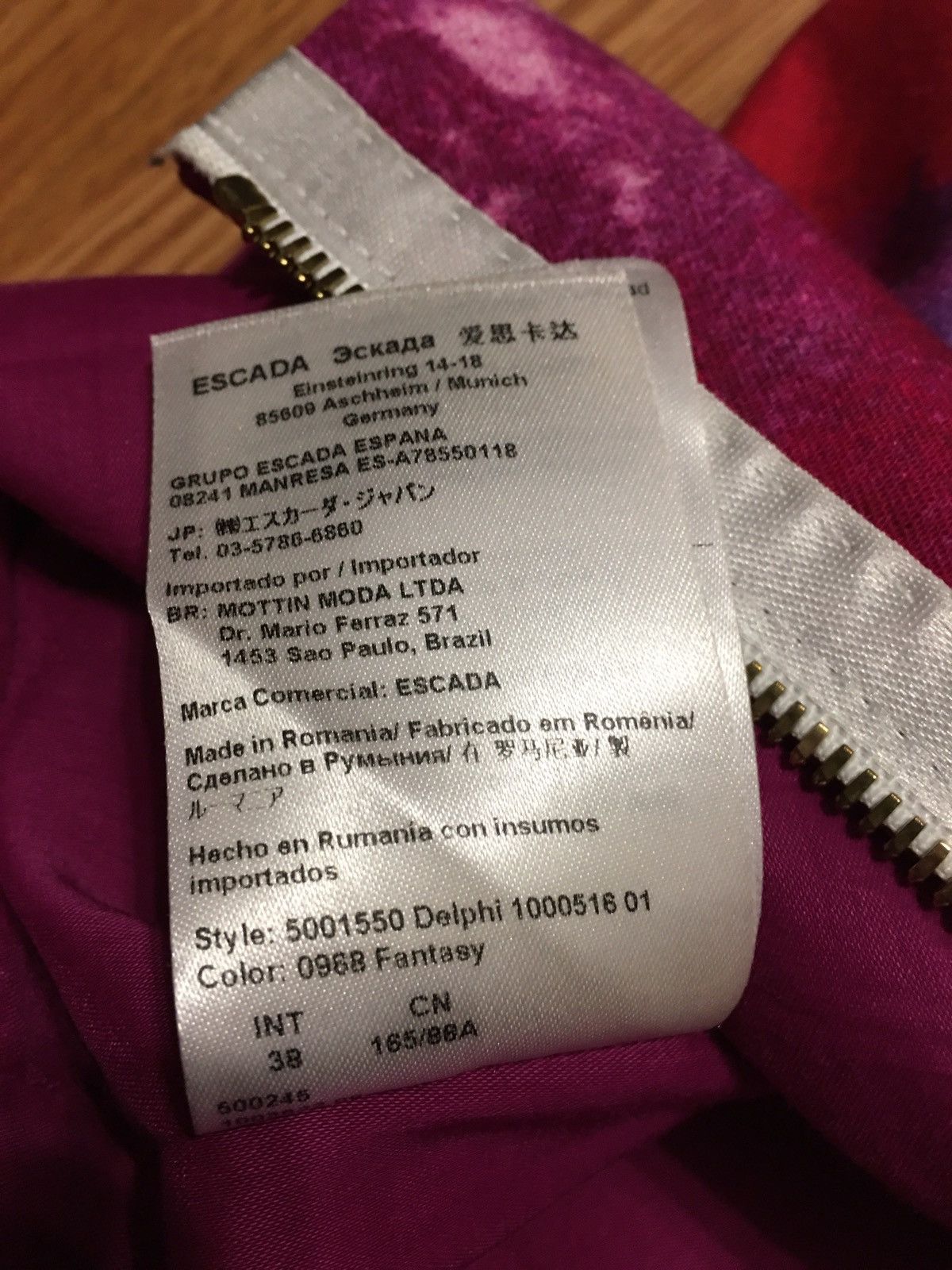Escada ESCADA Delphi Fantasy Cotton Dress Size EU 38 Size S / US 4 / IT 40 - 18 Thumbnail