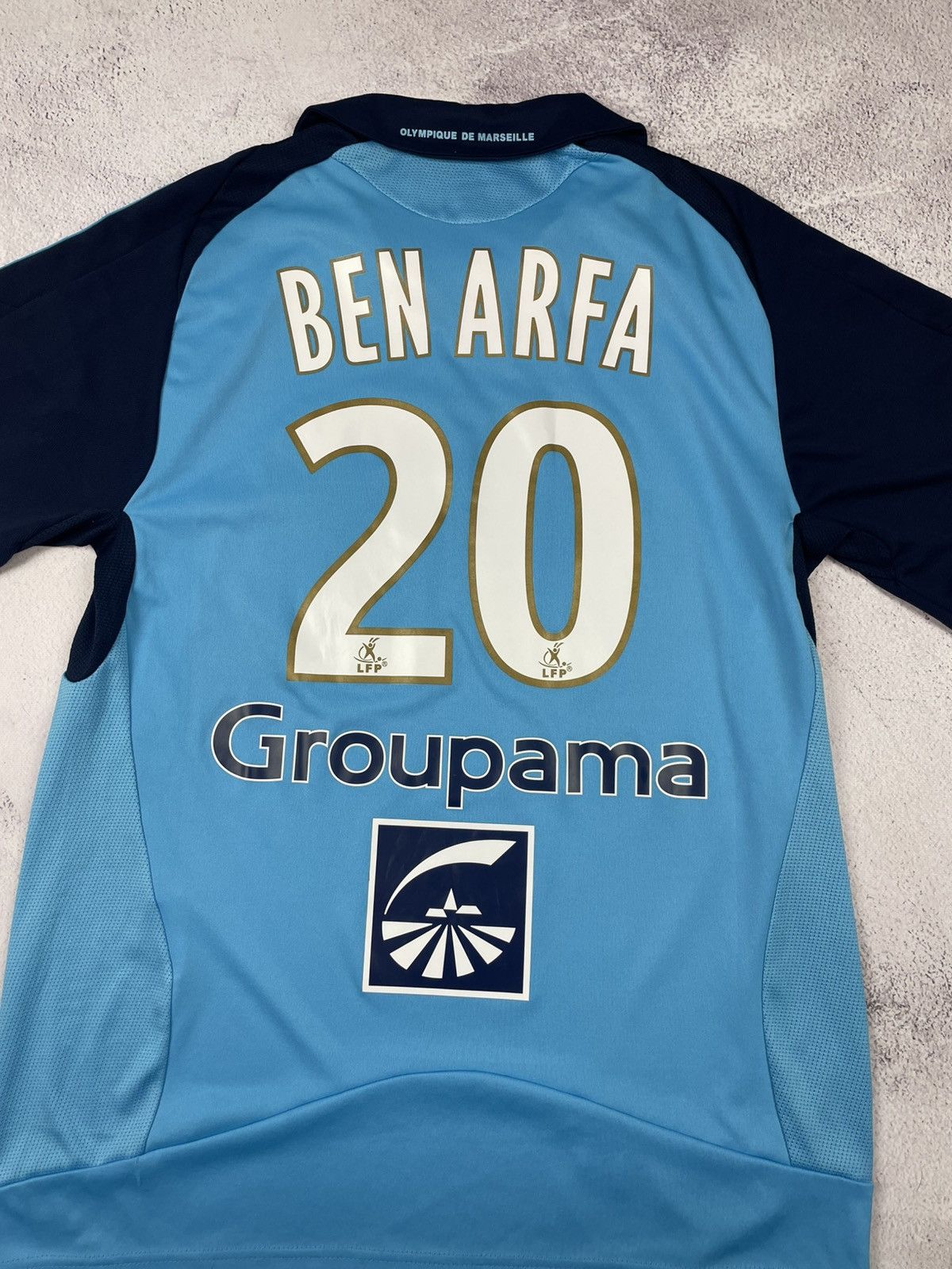 Vintage 2008-09 Olympique Marseille Away Football Shirt Ben Arfa #20 Size US M / EU 48-50 / 2 - 10 Thumbnail