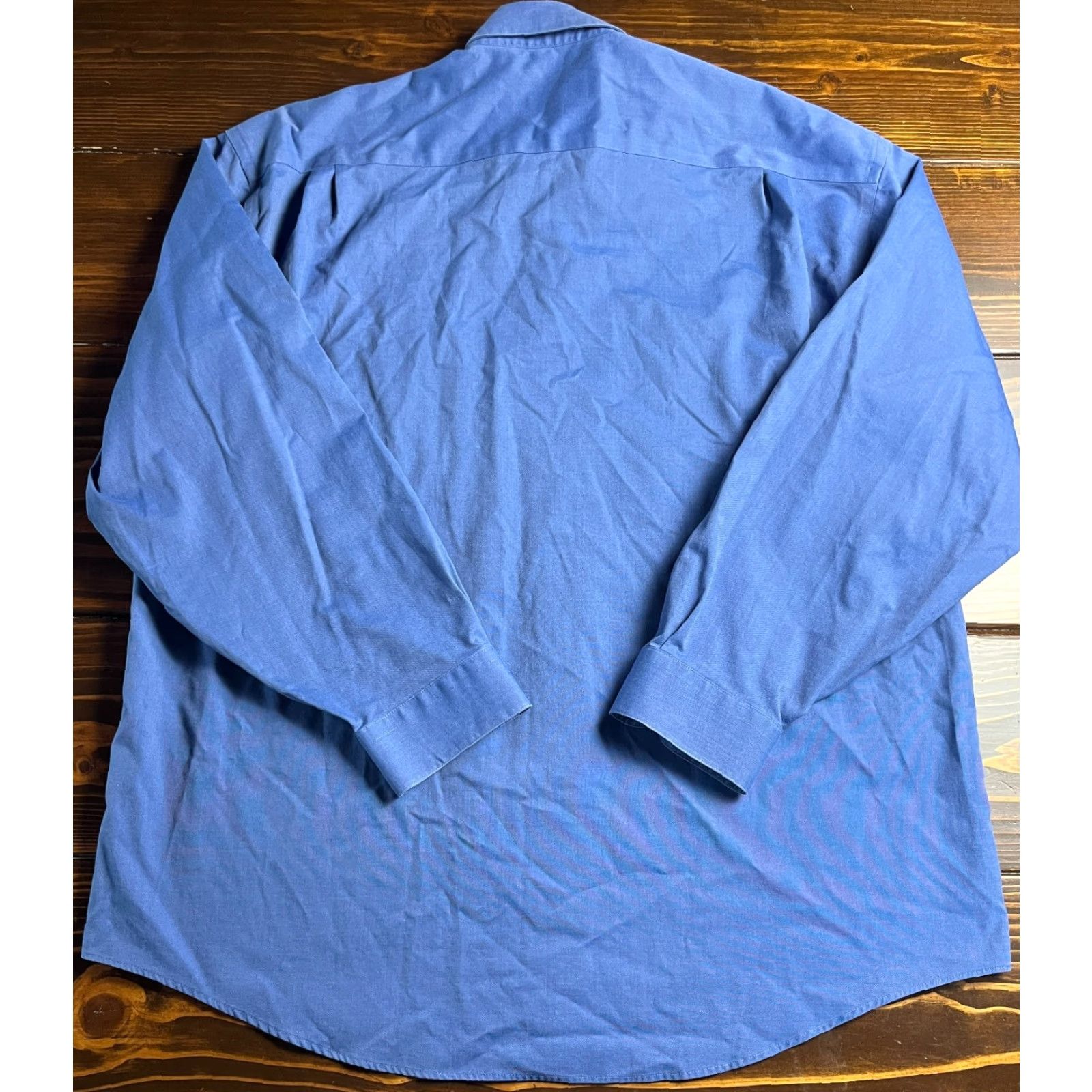Pronto Uomo Pronto Uomo Shirt Men XL Blue Non Iron Dress 80's Button Up Size US XL / EU 56 / 4 - 2 Thumbnail