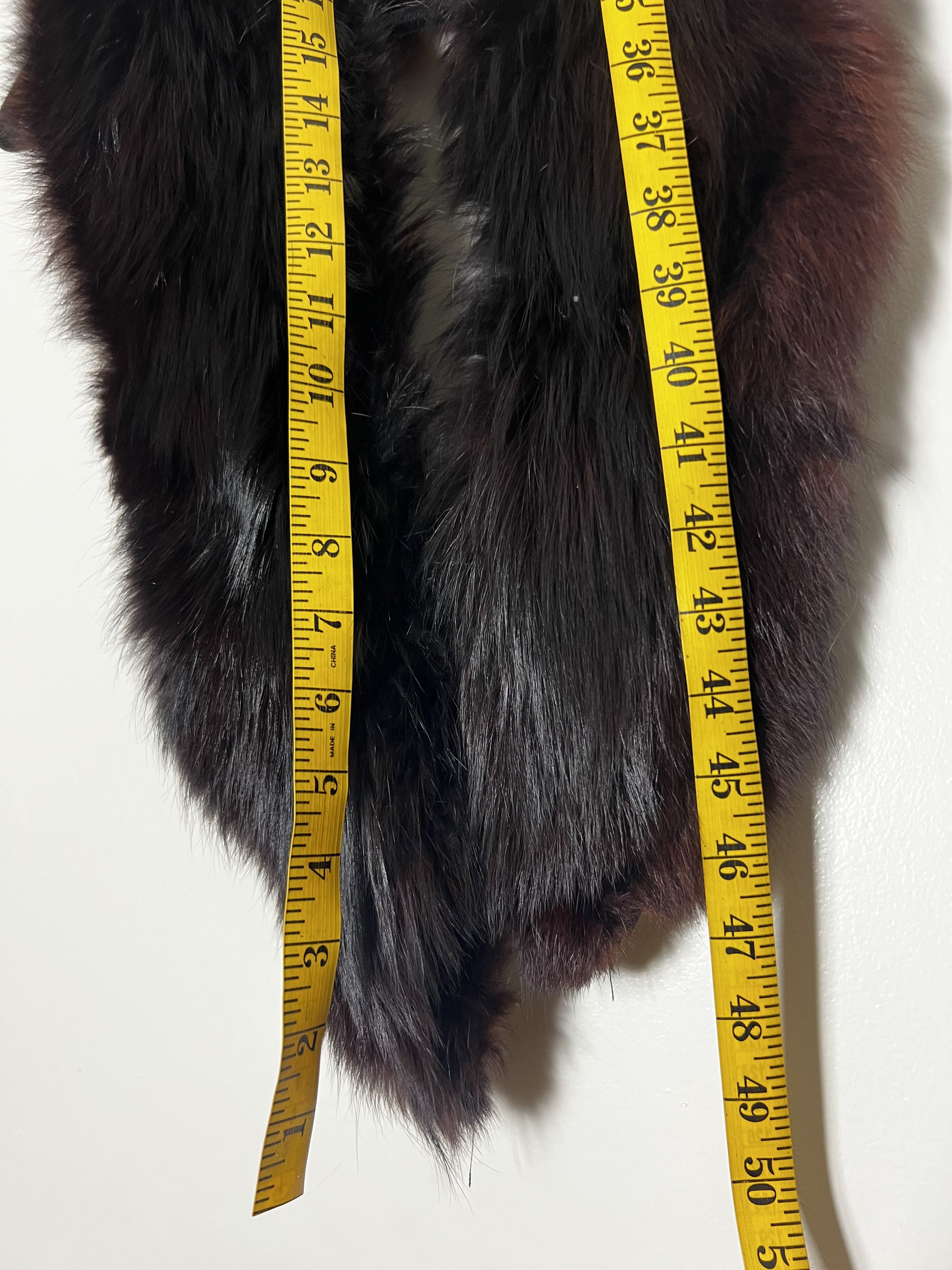Vintage Vintage 1950's-1960's Black Fox Fur Collar for Knit Sweater Size ONE SIZE - 6 Thumbnail