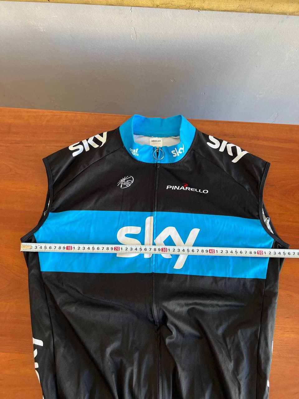 Adidas 2010 ADIDAS PINARELLO SKY PRO TOUR CYCLING BIKE VEST JERSEY Size US XXL / EU 58 / 5 - 15 Thumbnail