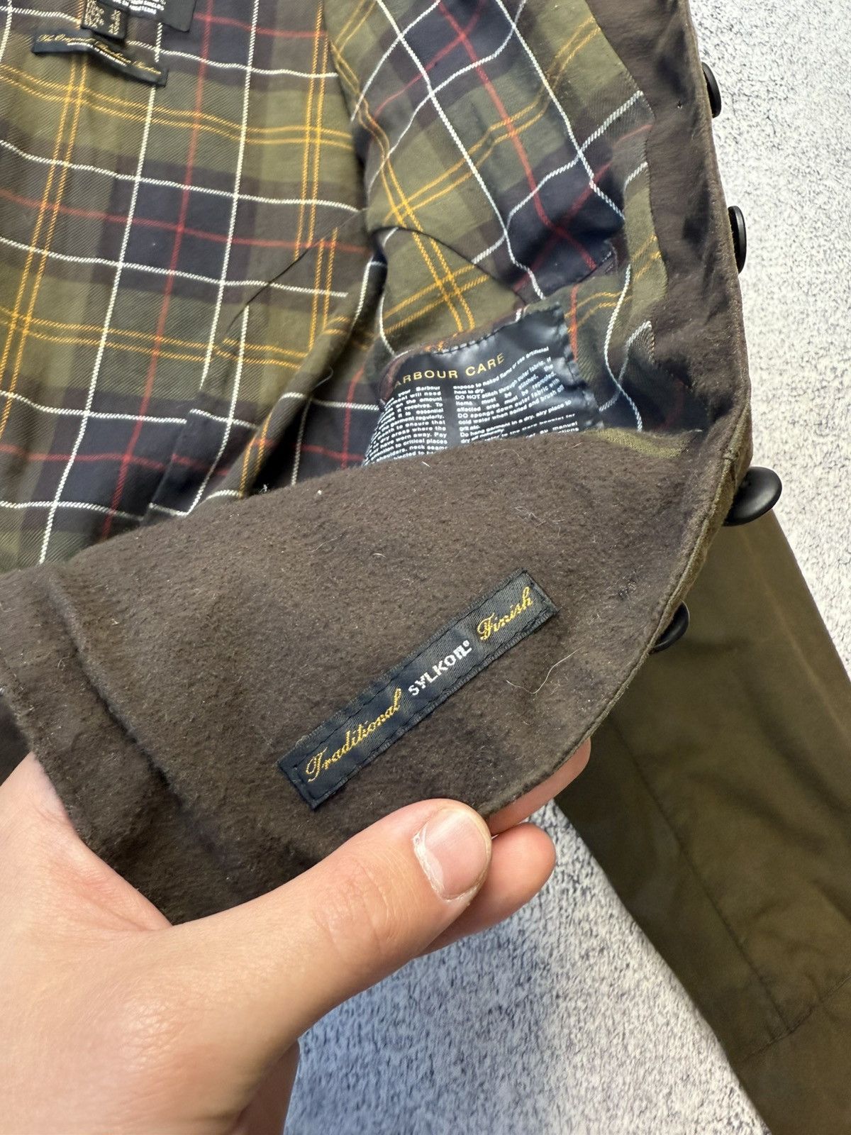 Barbour Women's Made in England Waxed Peplum Jacket - Sage