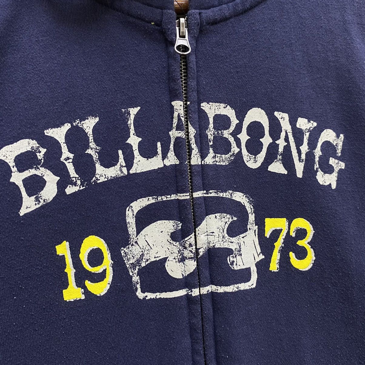 Billabong Vintage Billabong Hoodie Full Zip Navy Blue Medium Size US M / EU 48-50 / 2 - 6 Thumbnail