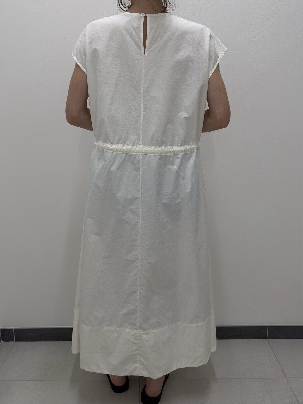 Deveaux Deveaux New York Poplin Midi Daisy Self-Tie Dress Oversized Size ONE SIZE - 5 Thumbnail