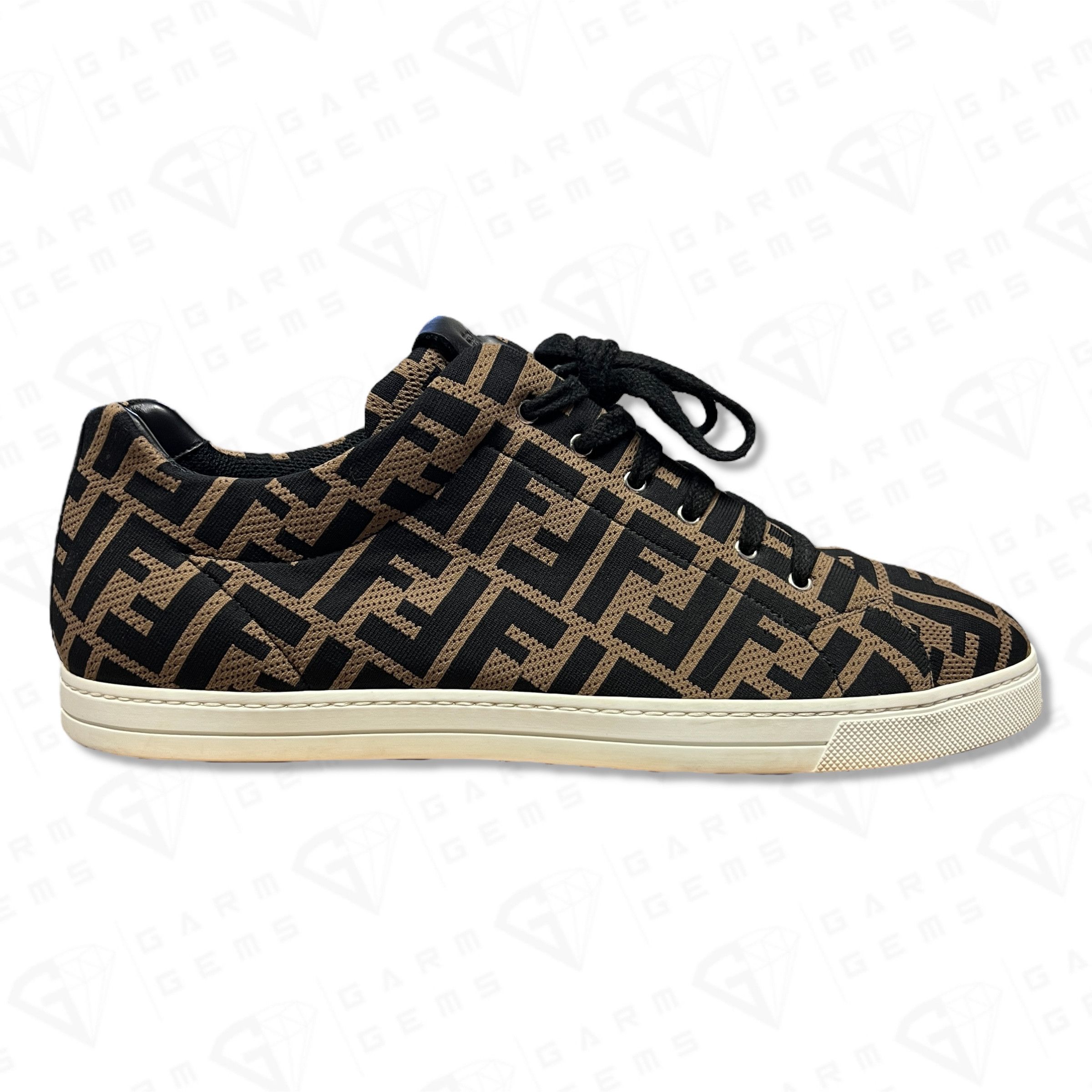 Fendi Fendi FF Motif Mesh Low Top Trainers Size US 10 / EU 43 - 1 Thumbnail