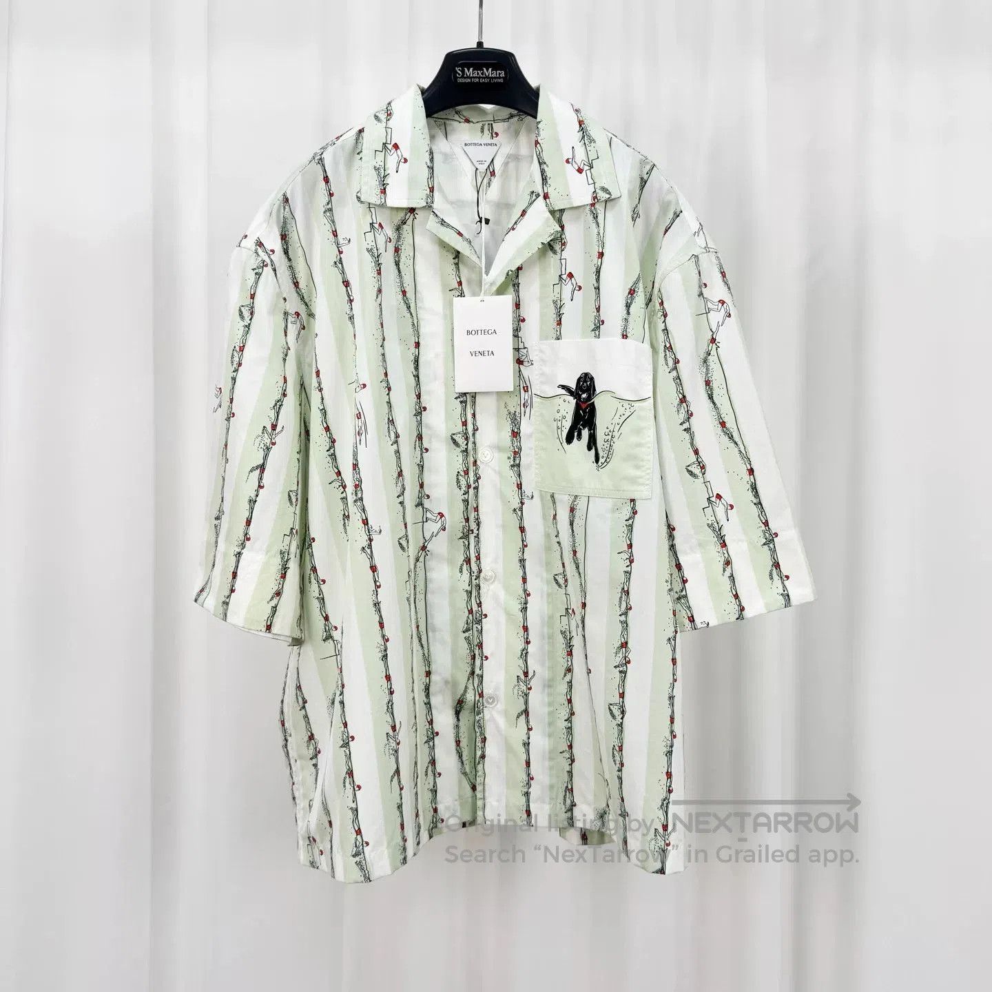 Bottega Veneta Bottega Veneta Puppy Stripe Short-Sleeve Shirt. Size US L / EU 52-54 / 3 - 1 Thumbnail