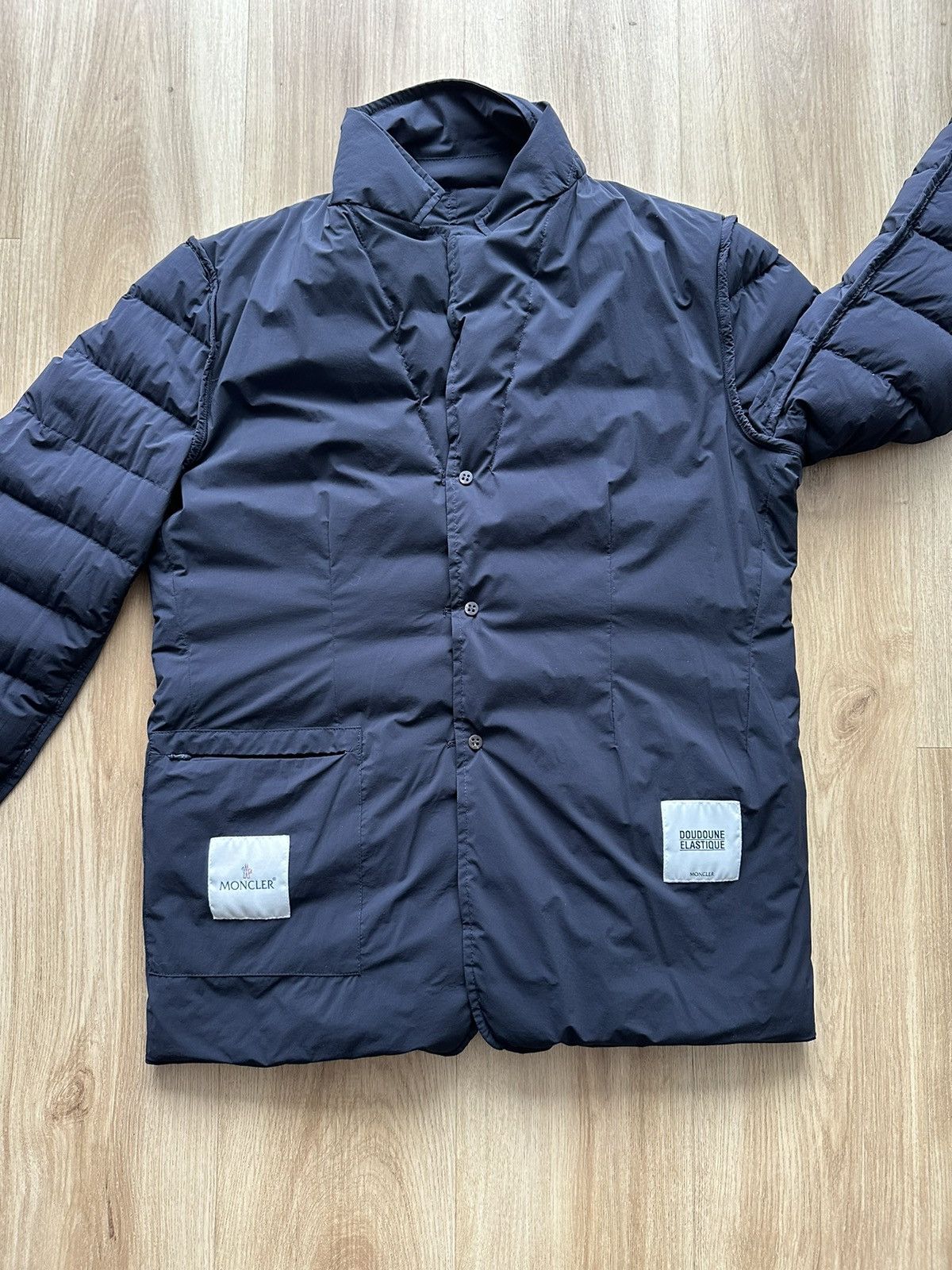 Moncler MONCLER Deydier giacca down padded jacket blue Size US L / EU 52-54 / 3 - 8 Thumbnail