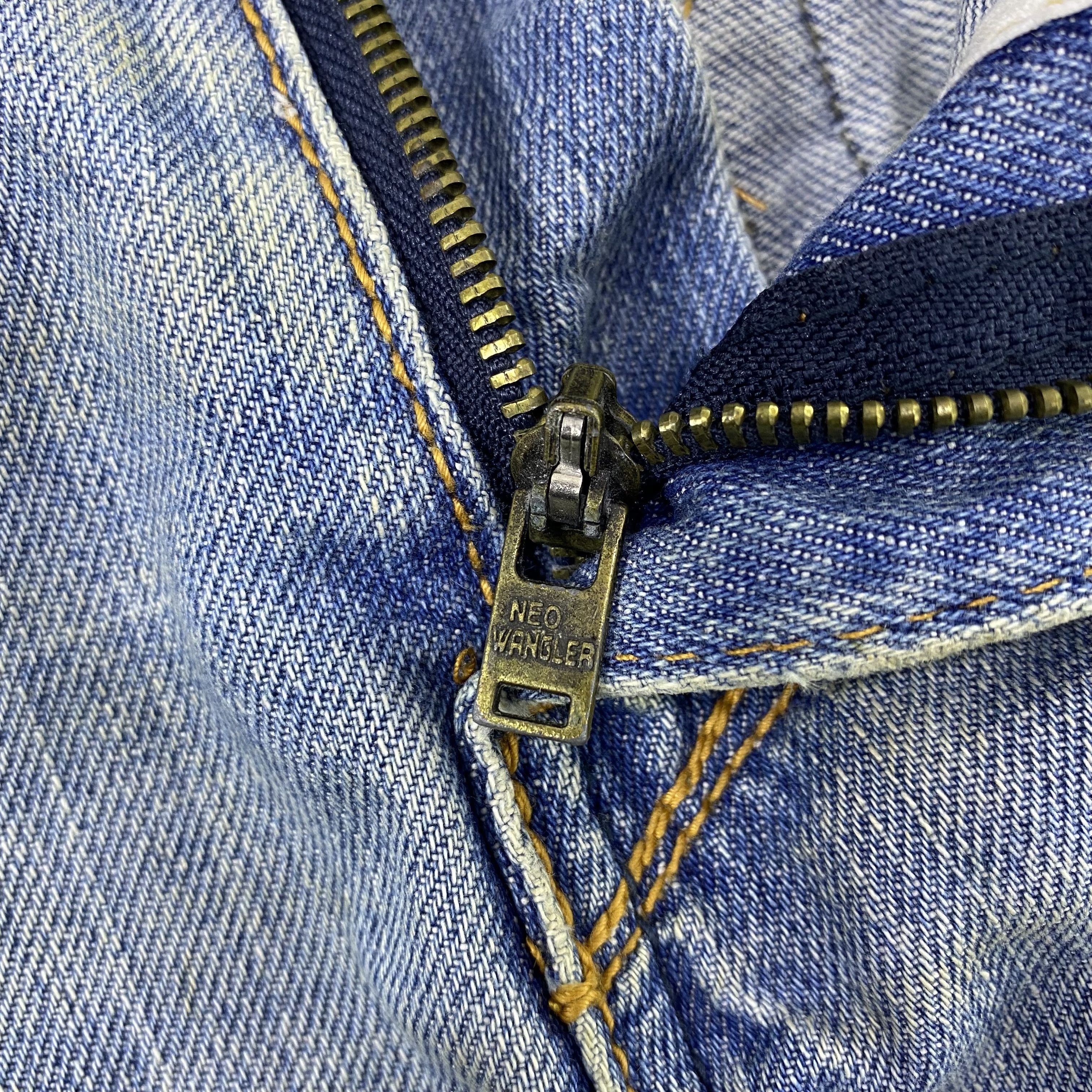 Jean × Vintage × Wrangler Vintage Wrangler Distressed Blue Wash Jean-J1189 Size US 32 / EU 48 - 10 Thumbnail