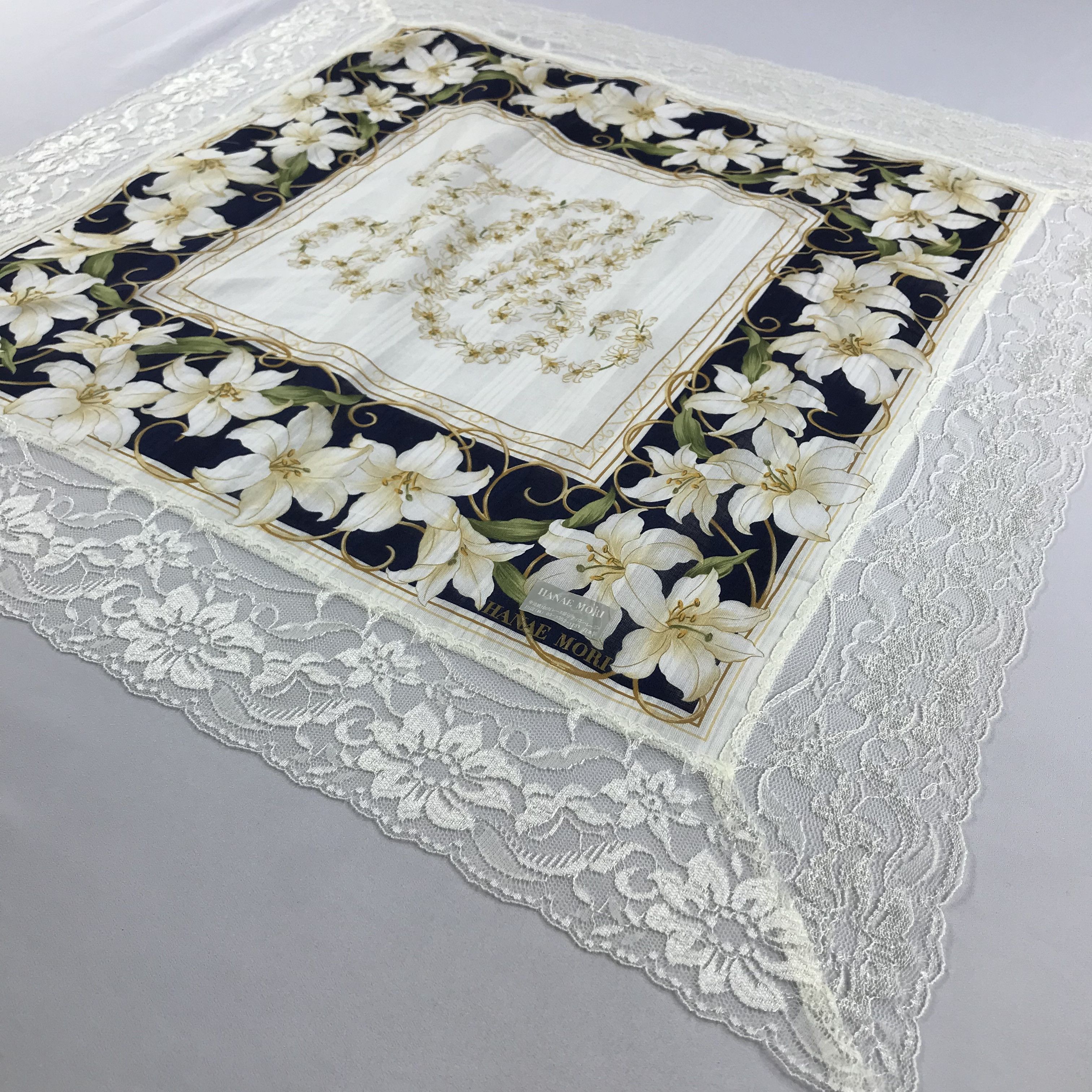 Hanae Mori × Vintage Hanae Mori Bandana / Handkerchief / Neckerchief - S2307 Size ONE SIZE - 2 Thumbnail