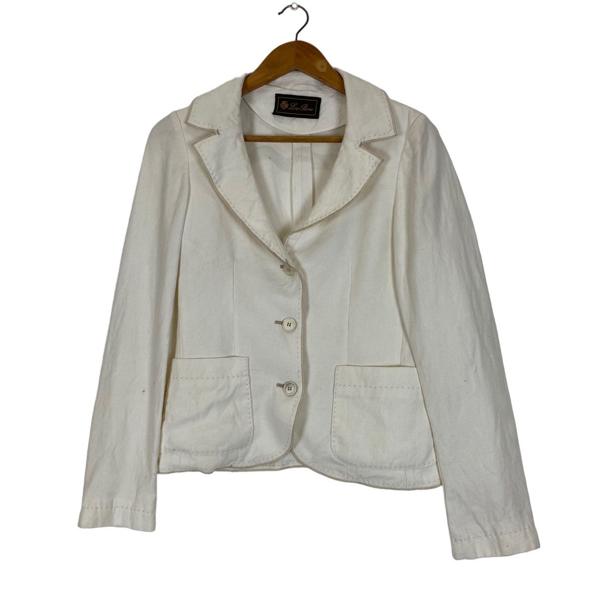 Loro Piana Nice design Loro Piana white women jacket Size S / US 4 / IT 40 - 4 Thumbnail