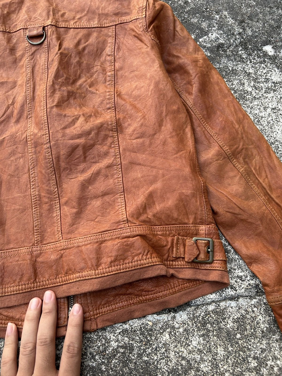 00s archive Y2k Leather Jacket