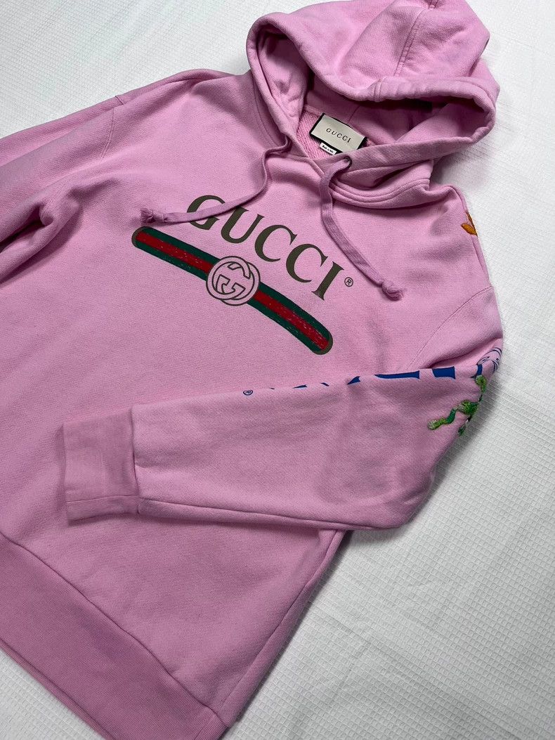 Gucci Gucci Pink hooded sweatshirt 2502-Nextarrow Size US S / EU 44-46 / 1 - 3 Thumbnail