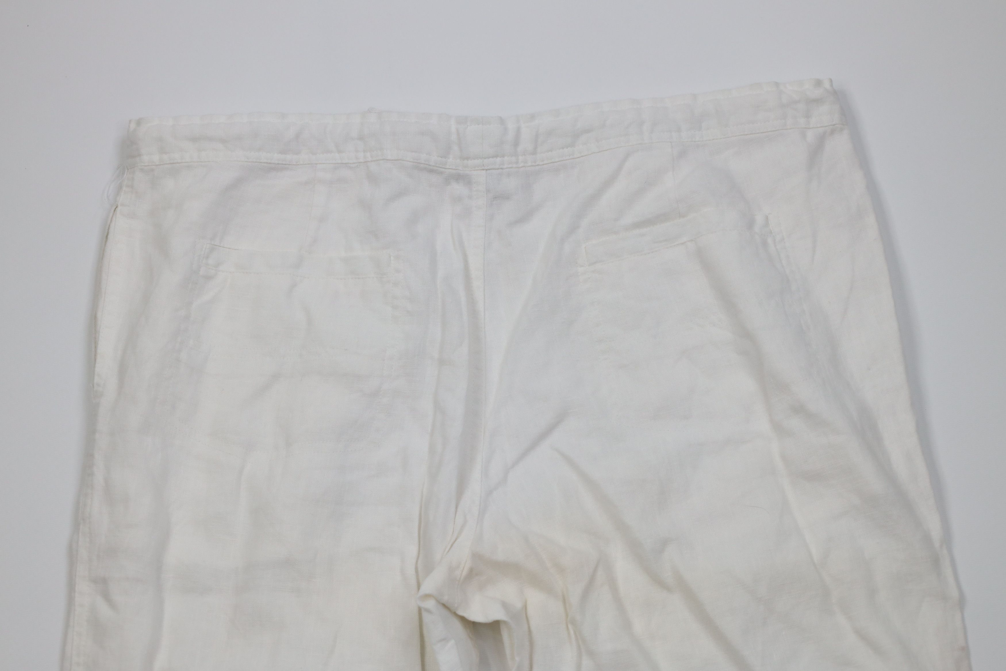 Vintage Vintage 90s Streetwear Sheer Linen Wide Leg Harem Pants Size US 34 / EU 50 - 11 Thumbnail