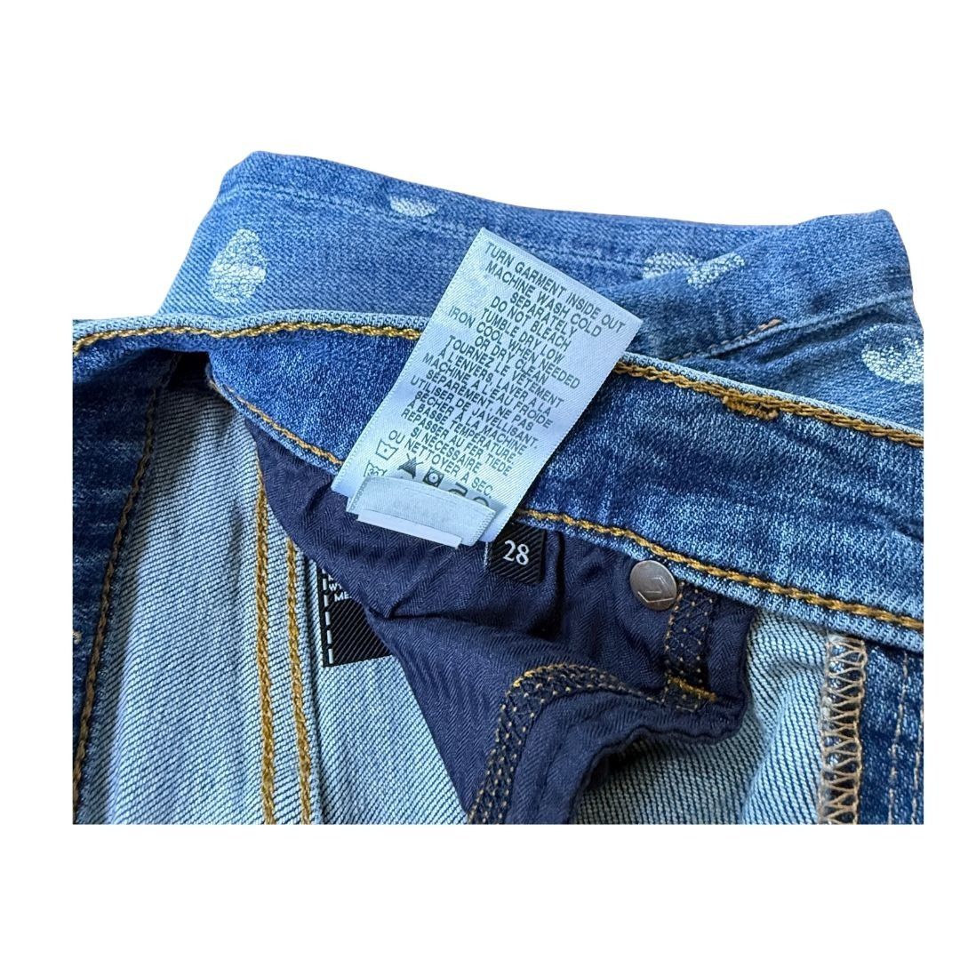 7 For All Mankind 7 for all Mankind The High Waist Ankle Skinny Jean Polka Dot Size 28" / US 6 / IT 42 - 6 Thumbnail