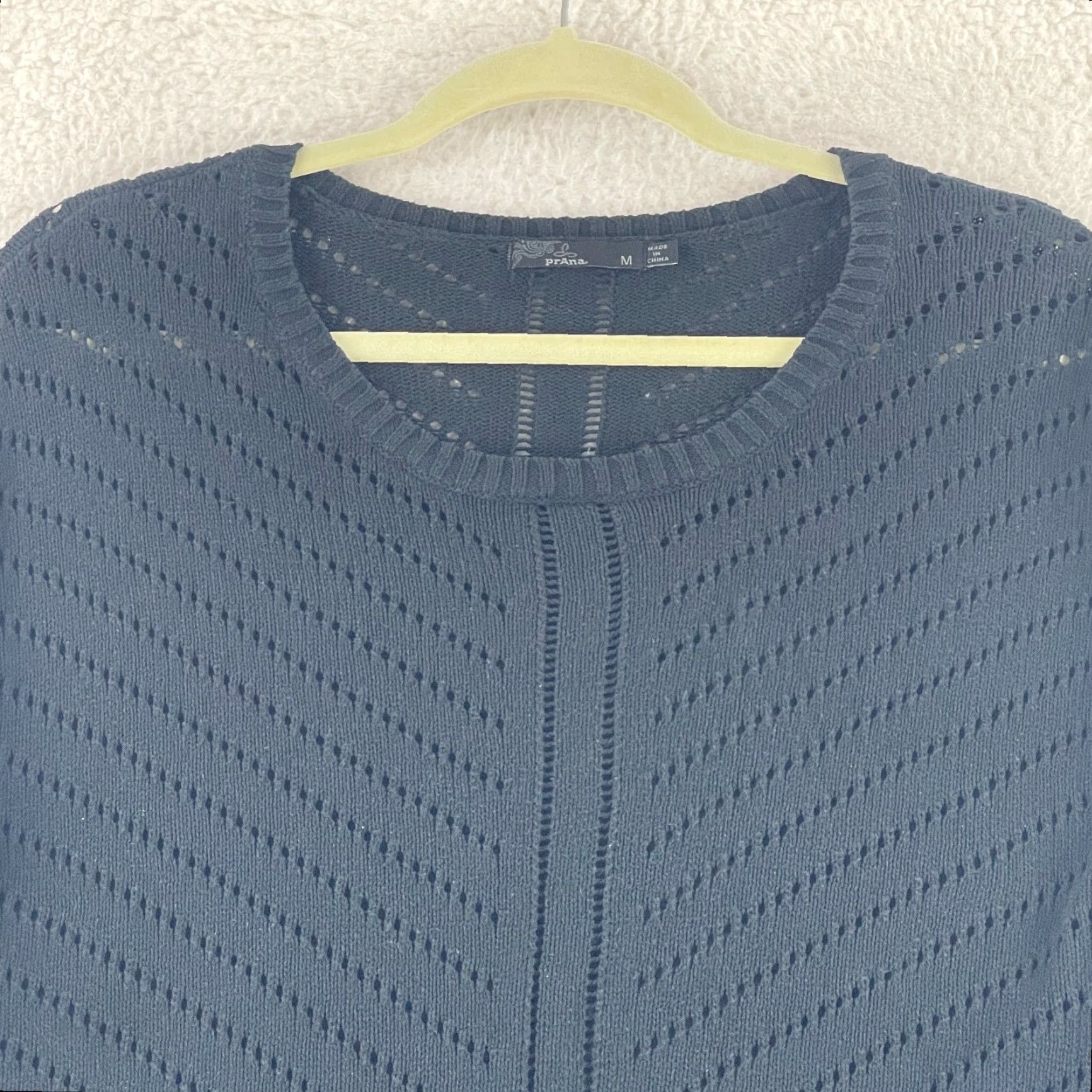 Prana prAna Sweater Women M Black Knit Long Sleeve Pullover Size M / US 6-8 / IT 42-44 - 3 Thumbnail