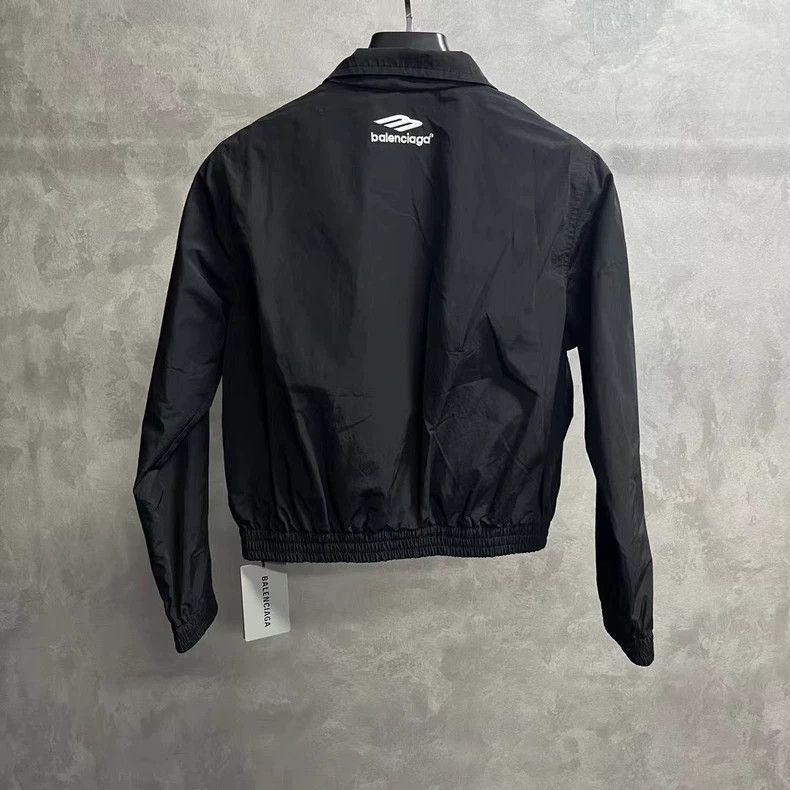 Balenciaga Balenciaga black monogram logo print jacket 2501-Nextarrow Size S / US 4 / IT 40 - 2 Thumbnail