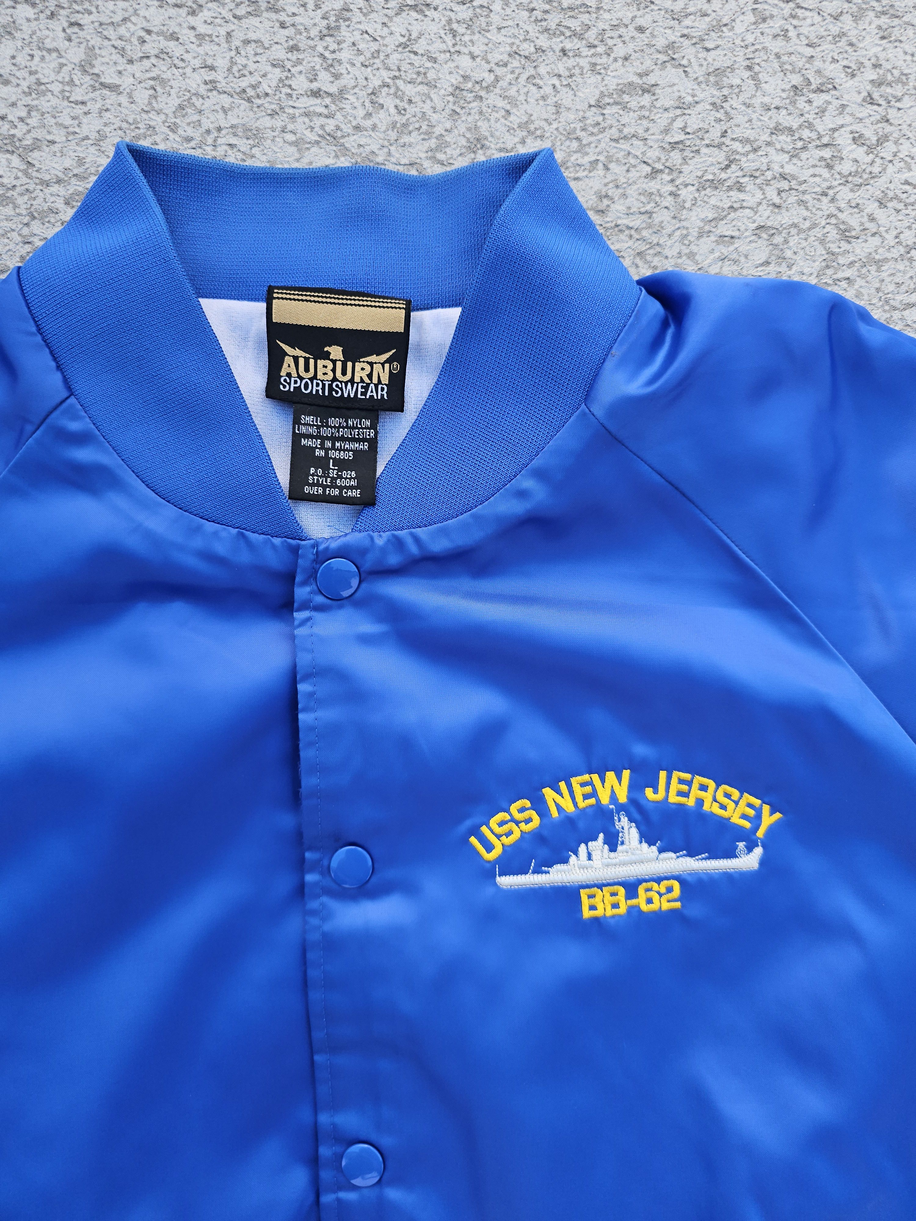 Auburn Sportswear × Vintage Crazy Vintage Navy Ship Souvenir Bomber Jacket Size US L / EU 52-54 / 3 - 3 Thumbnail