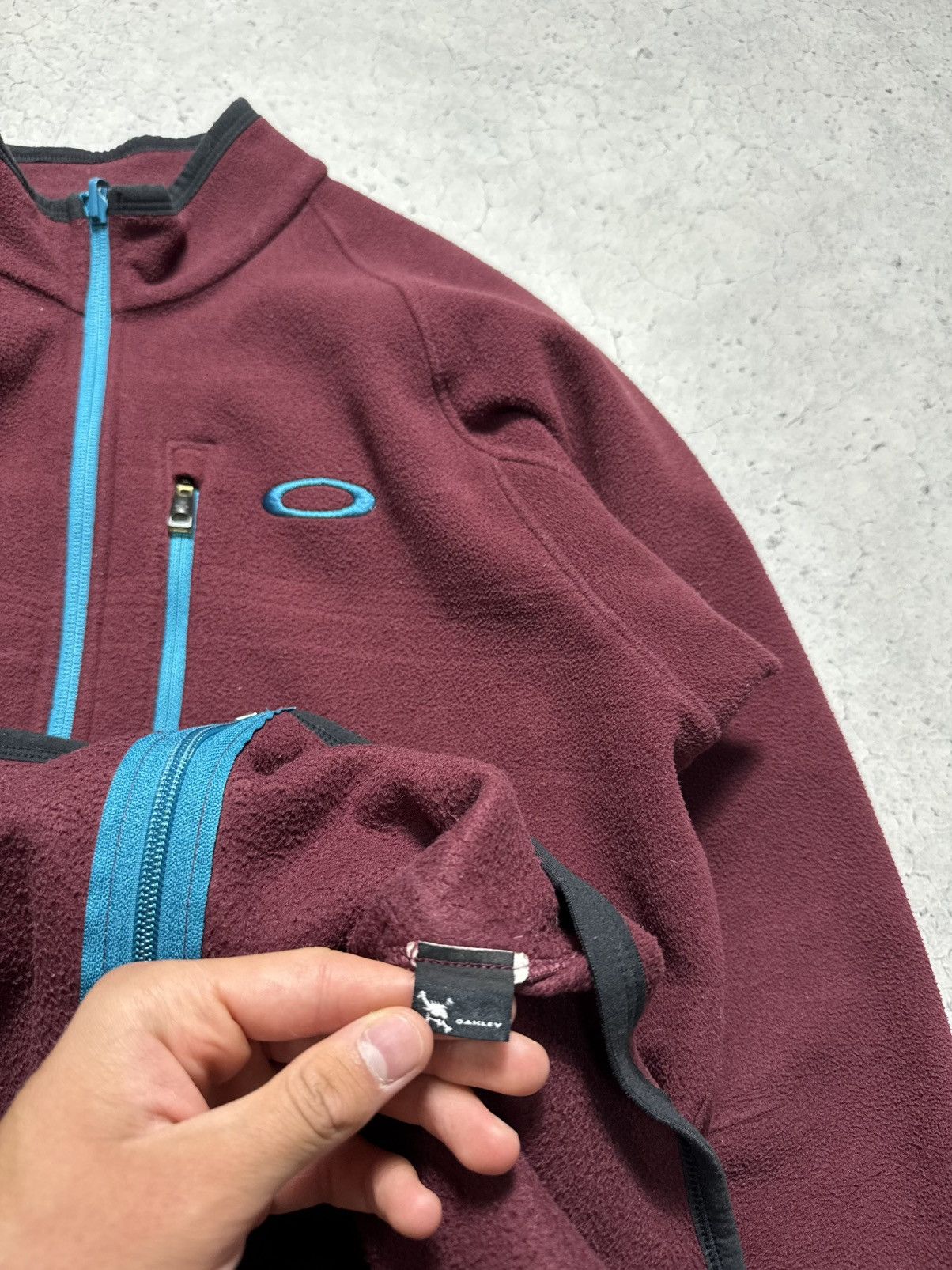 Oakley Oakley Vintage Full Zip Fleece Jacket Vintage Size US L / EU 52-54 / 3 - 8 Thumbnail