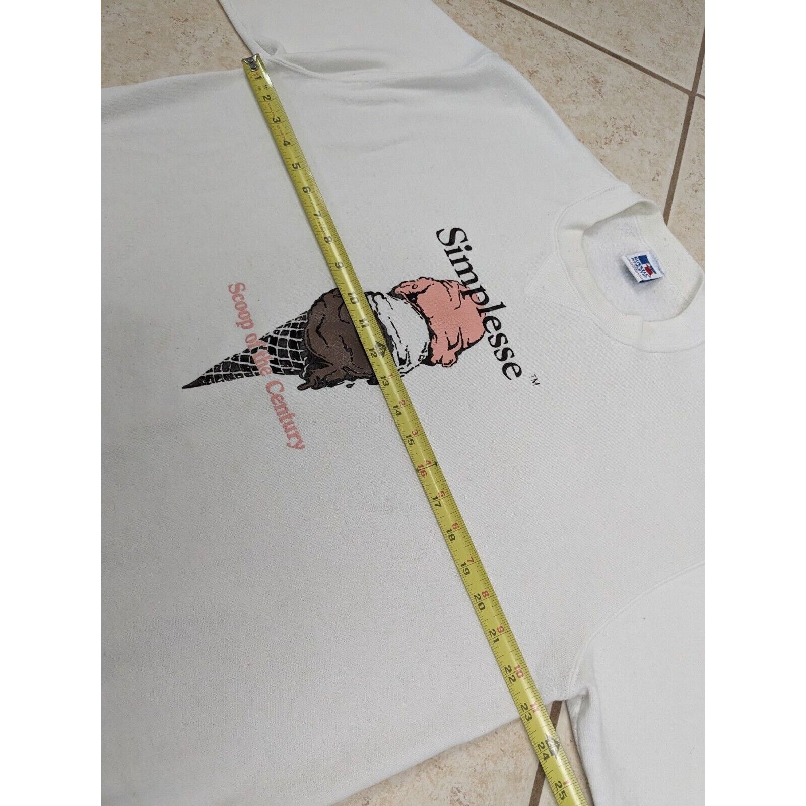 Russell Athletic Vtg Simplesse Sweatshirt Womens XL Diet Food Ice Cream Size XL / US 12-14 / IT 48-50 - 8 Thumbnail