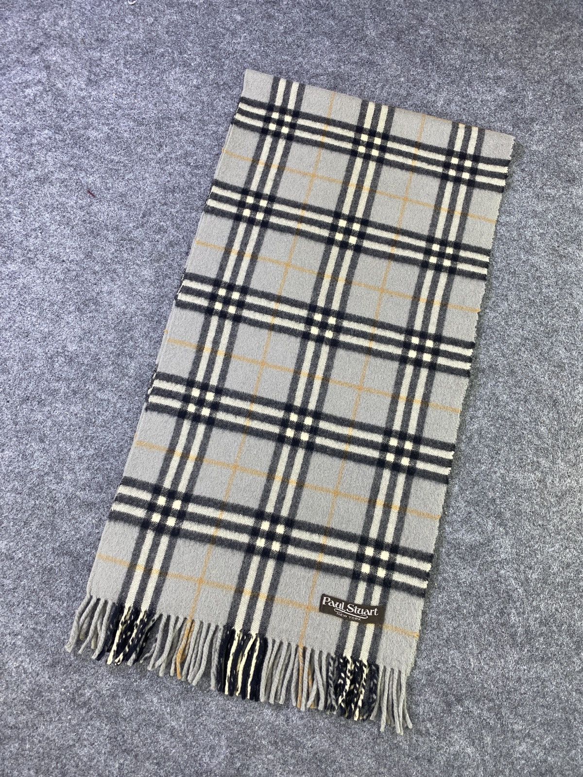 Paul Stuart × Vintage Paul Stuart Scarf / Muffler / Neckwear -T1026 Size ONE SIZE - 3 Thumbnail