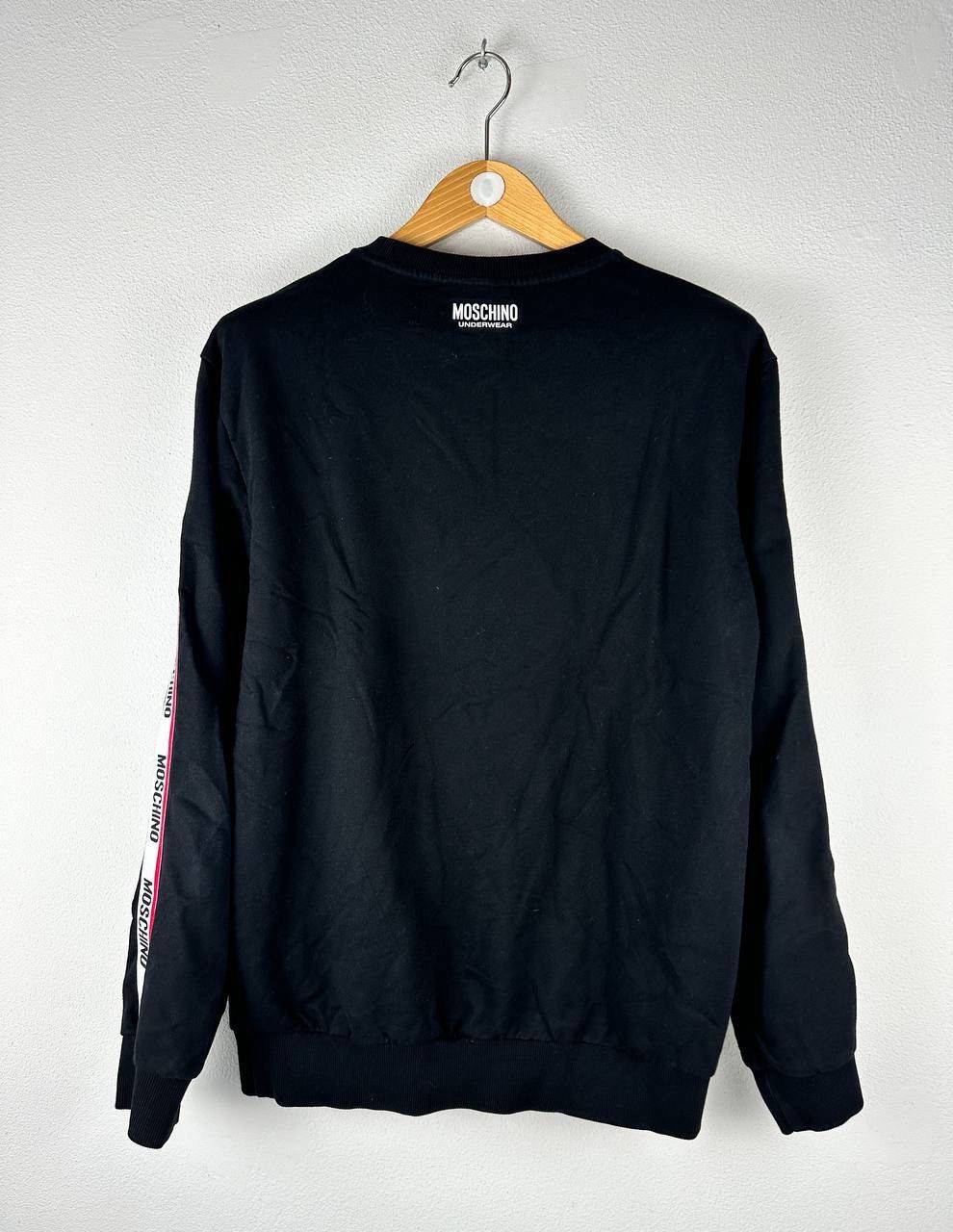 Moschino Moschino Sweatshirt Mens Logo Tape Black Size L Size US L / EU 52-54 / 3 - 2 Thumbnail