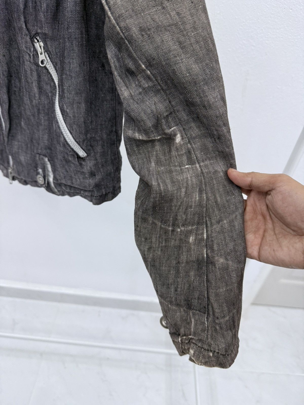 Beams Plus Vintage Distressed BEAMS Double Collar Denim Jacket Size S / US 4 / IT 40 - 7 Thumbnail