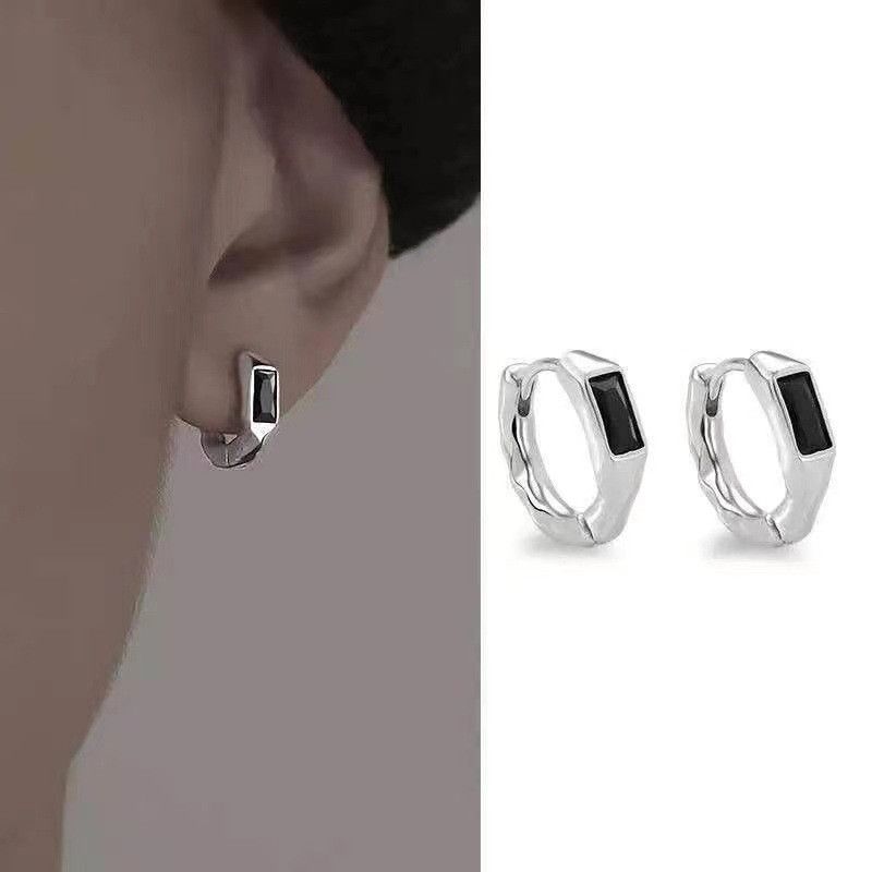 Jewelry × Sterling Silver New Trend Earrings One Pairs Chrome Jewelry Size ONE SIZE - 1 Thumbnail